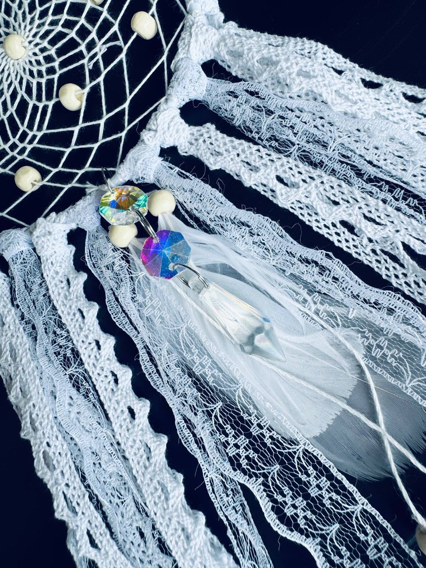 White Lace Dream Catchers