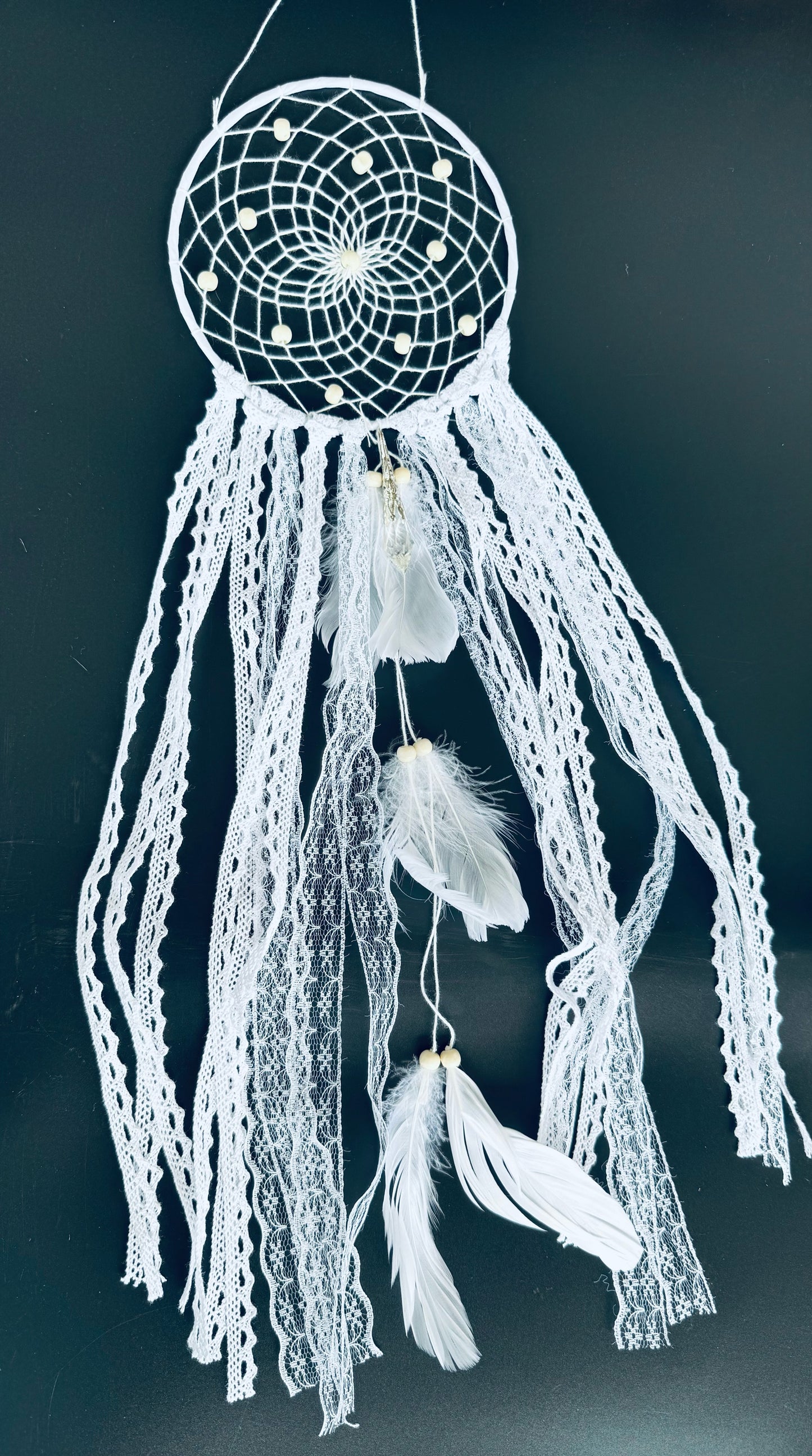 White Lace Dream Catchers
