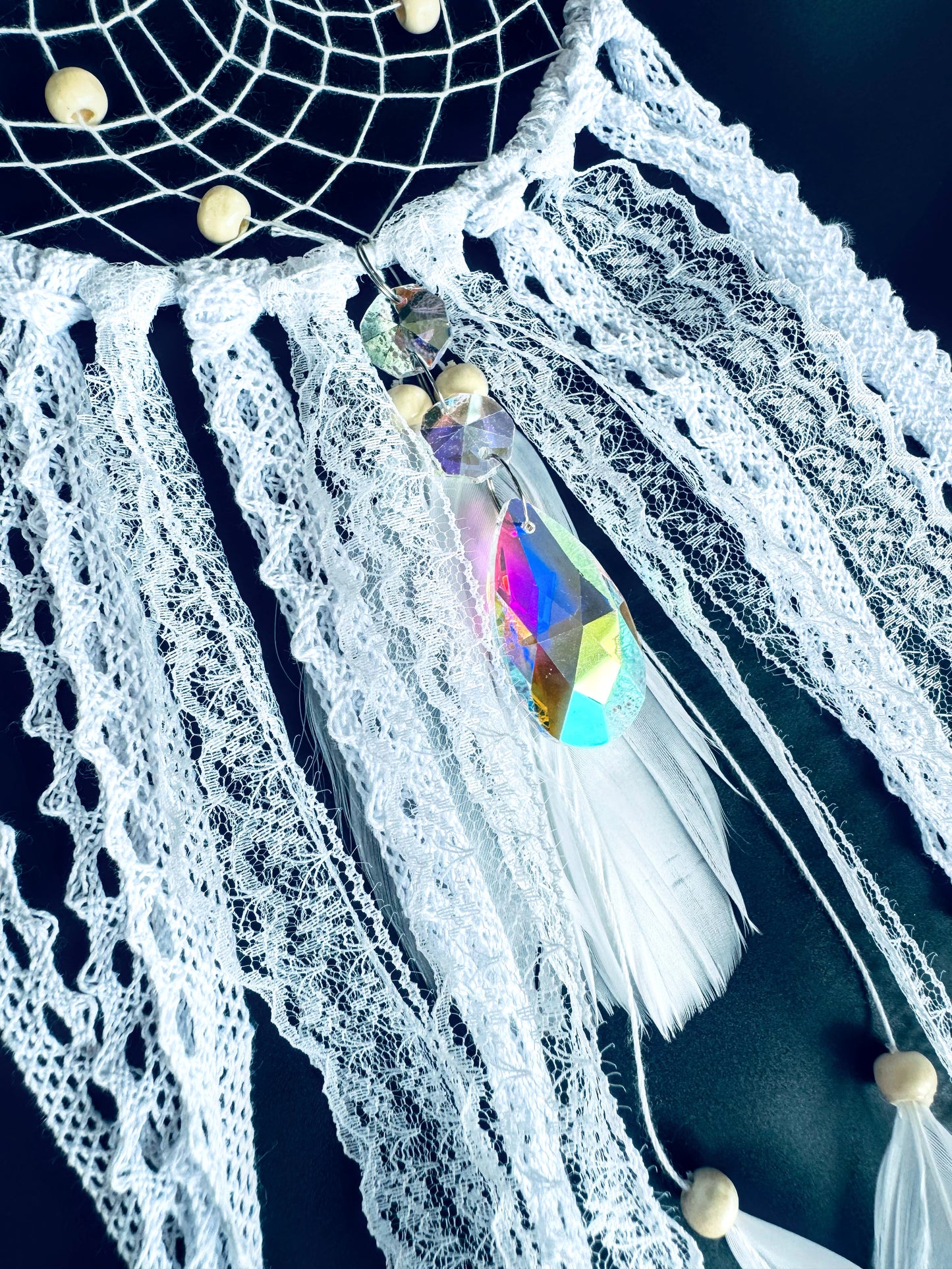 White Lace Dream Catchers