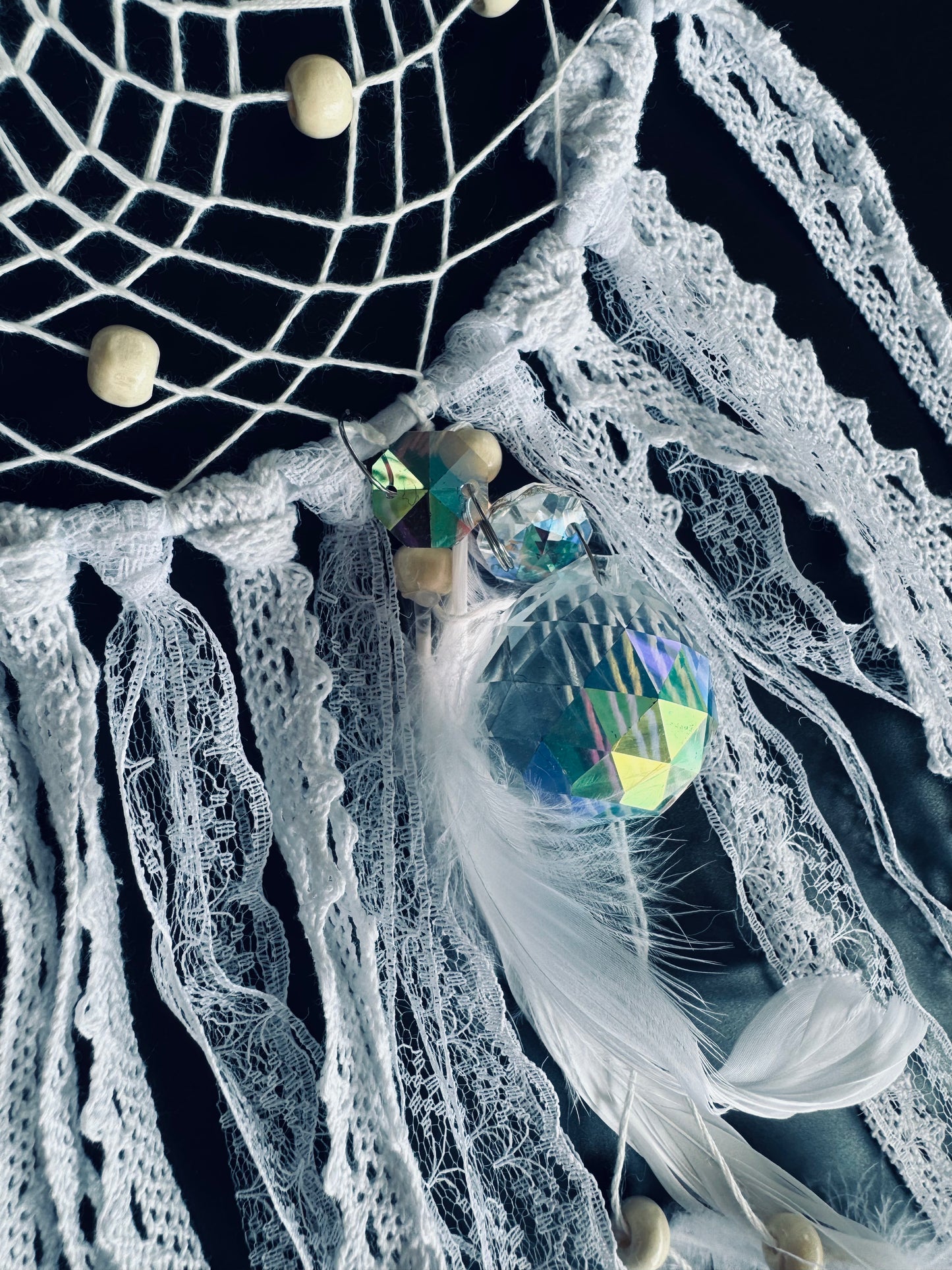White Lace Dream Catchers