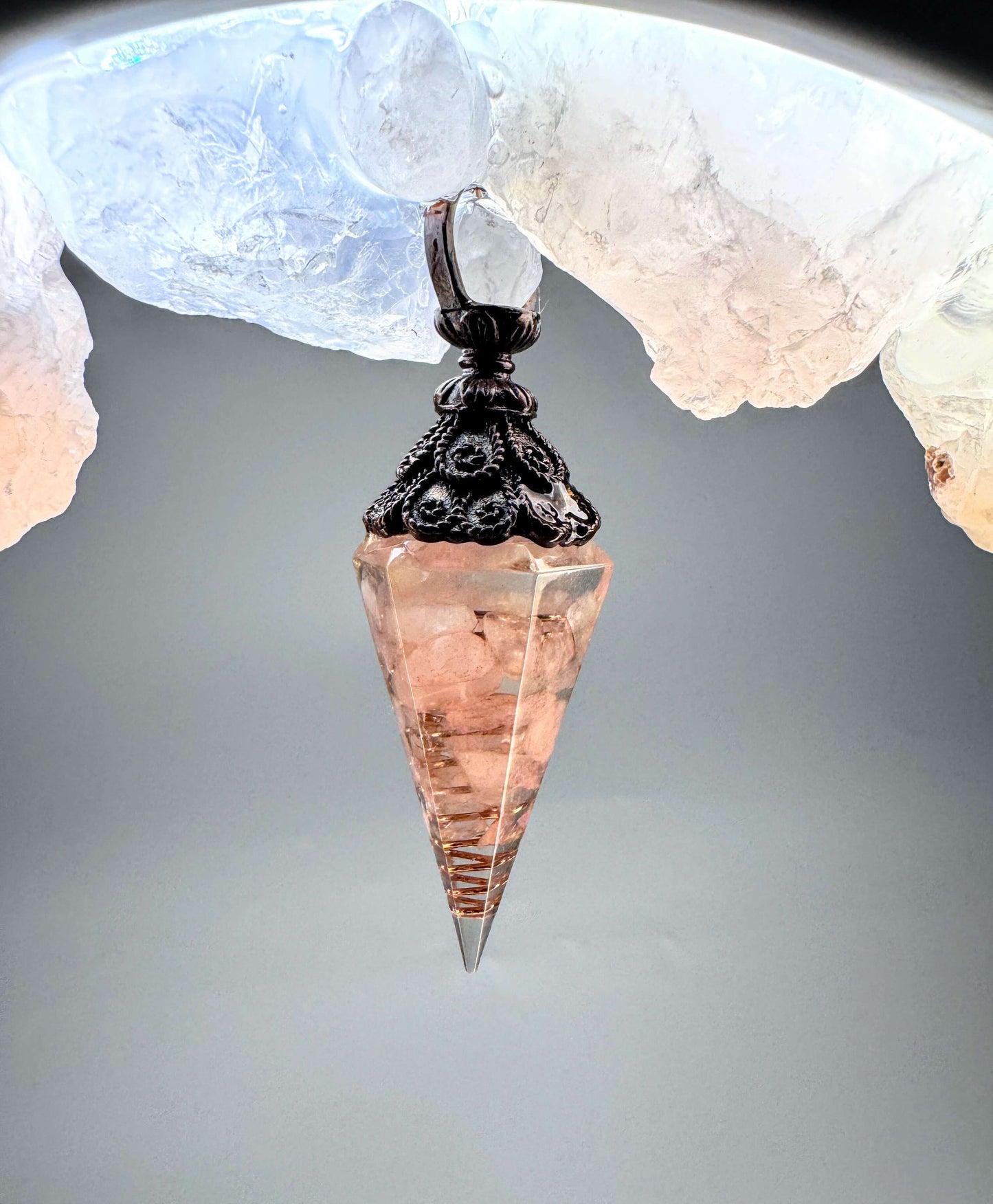 Crystal Portal Lamp “Whispering Seer” (warm light)