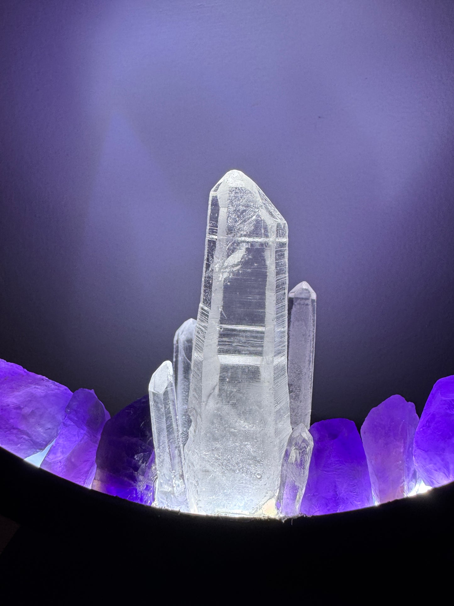 Crystal Portal Lamp “Lumerian Light.” (cool light)