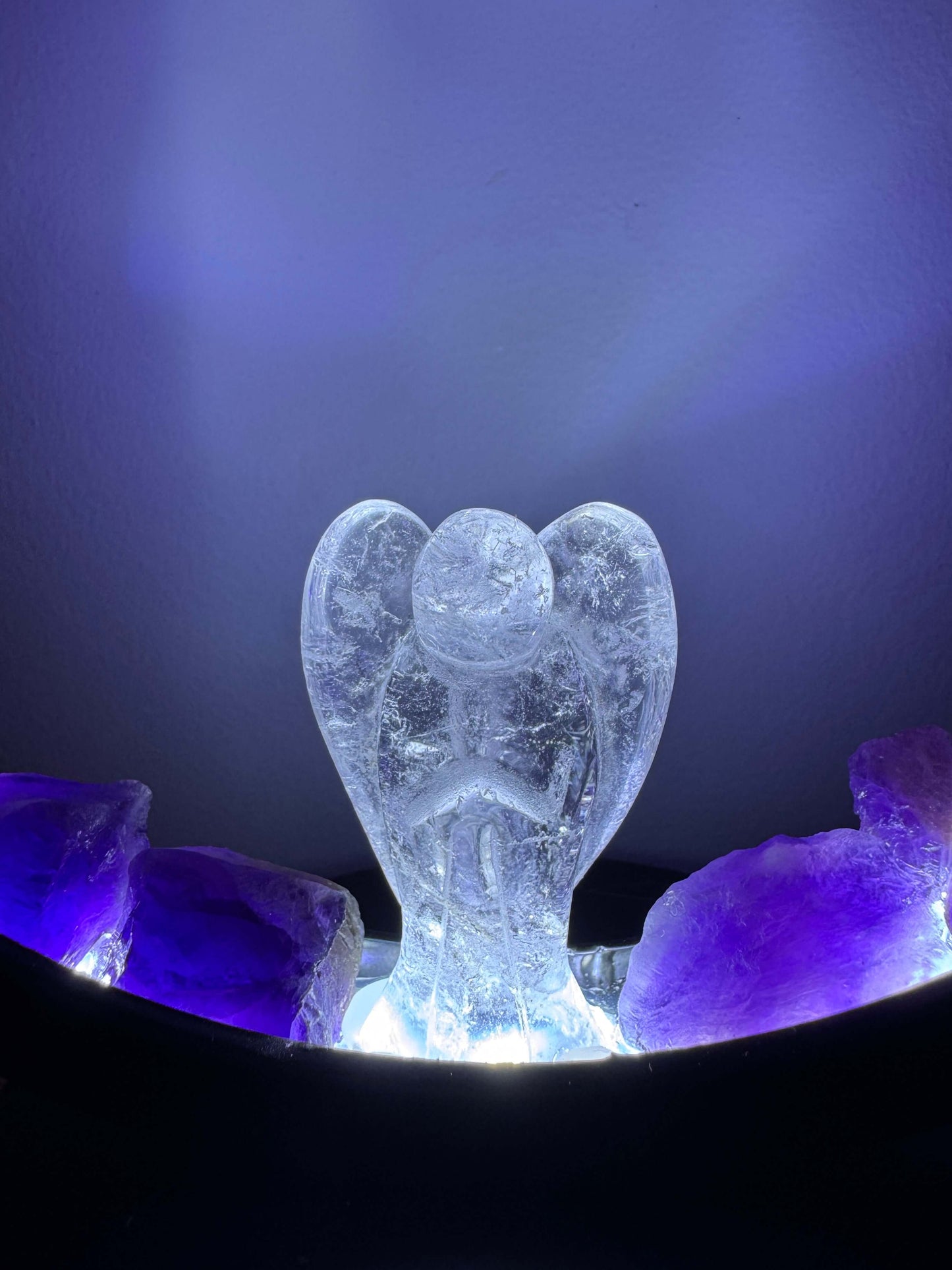 Crystal Portal Lamp “Mystic Veil” (cool light)