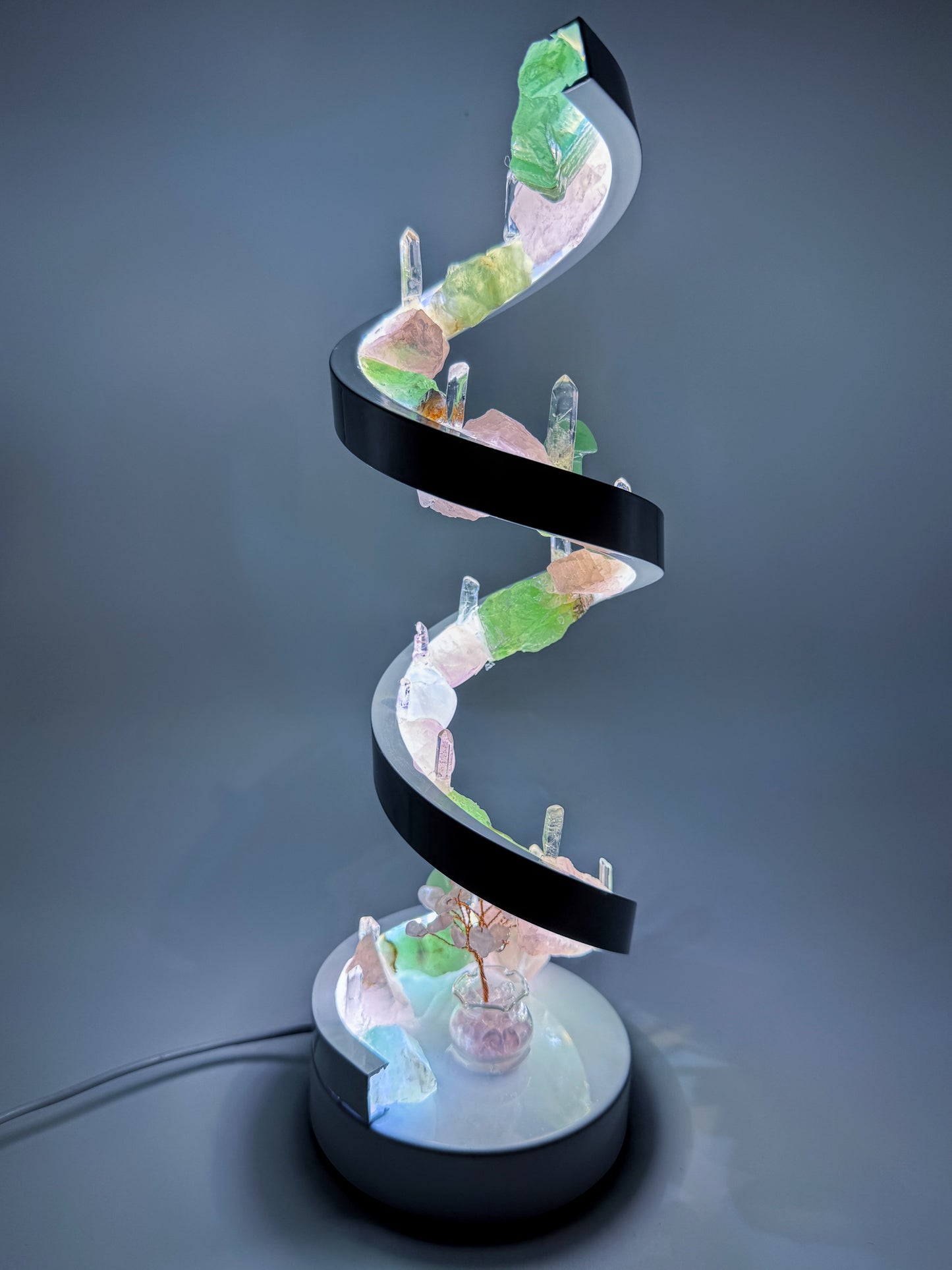 Crystal Spiral Lamp “ Serenity Spiral”