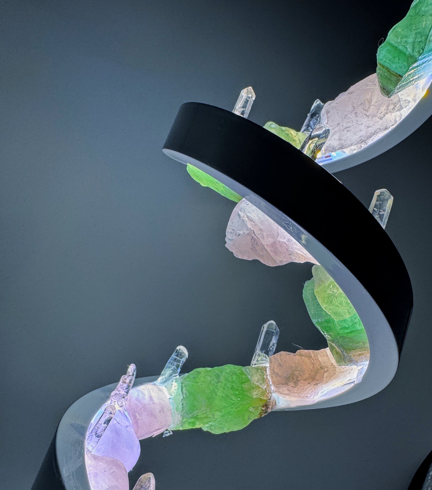 Crystal Spiral Lamp “ Serenity Spiral”