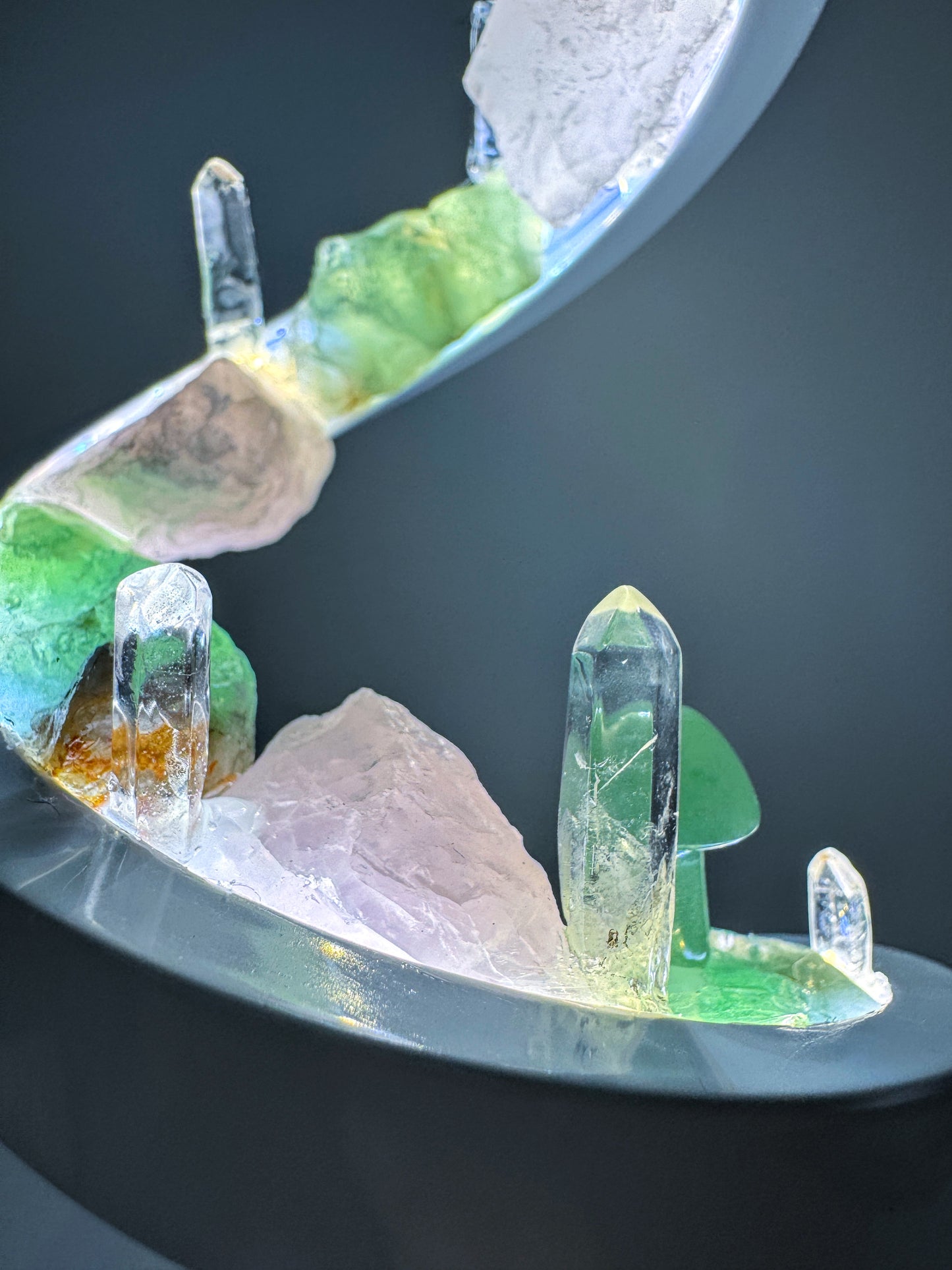 Crystal Spiral Lamp “ Serenity Spiral”