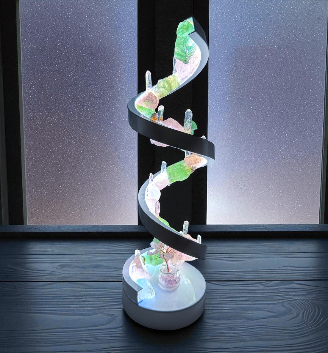Crystal Spiral Lamp “ Serenity Spiral”