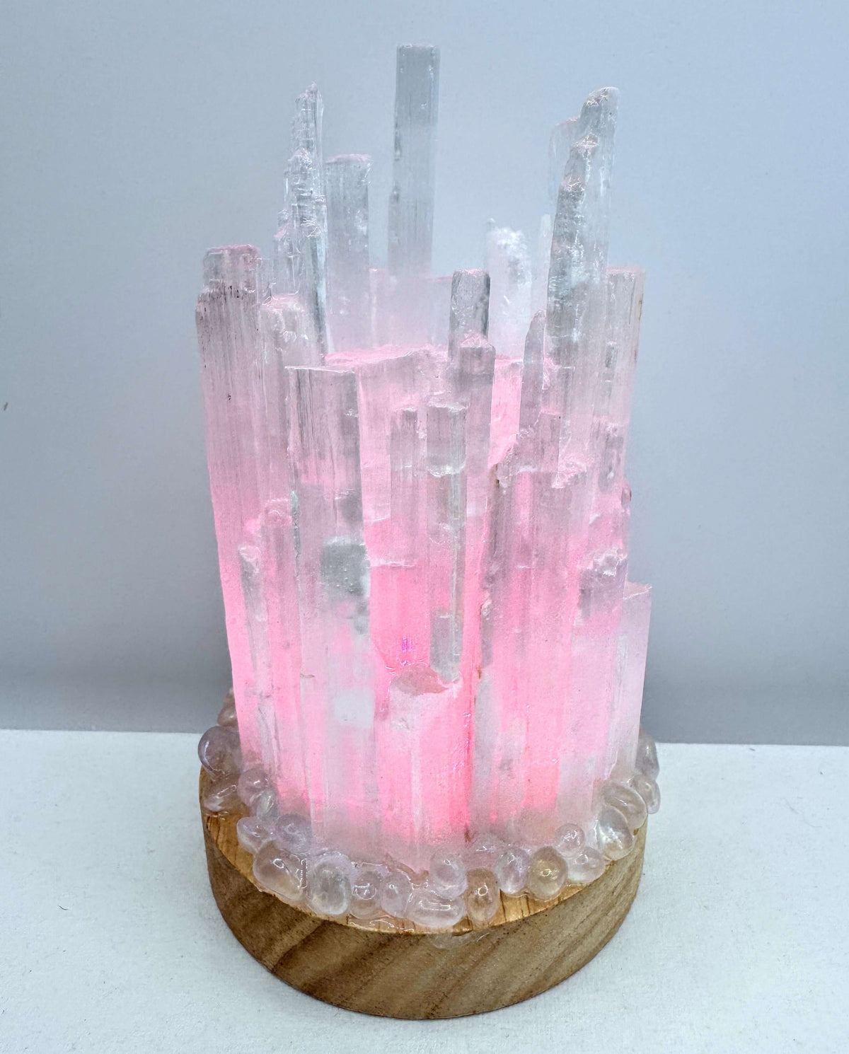 Rainbow Selenite Lamp ( 10 cm base) 2