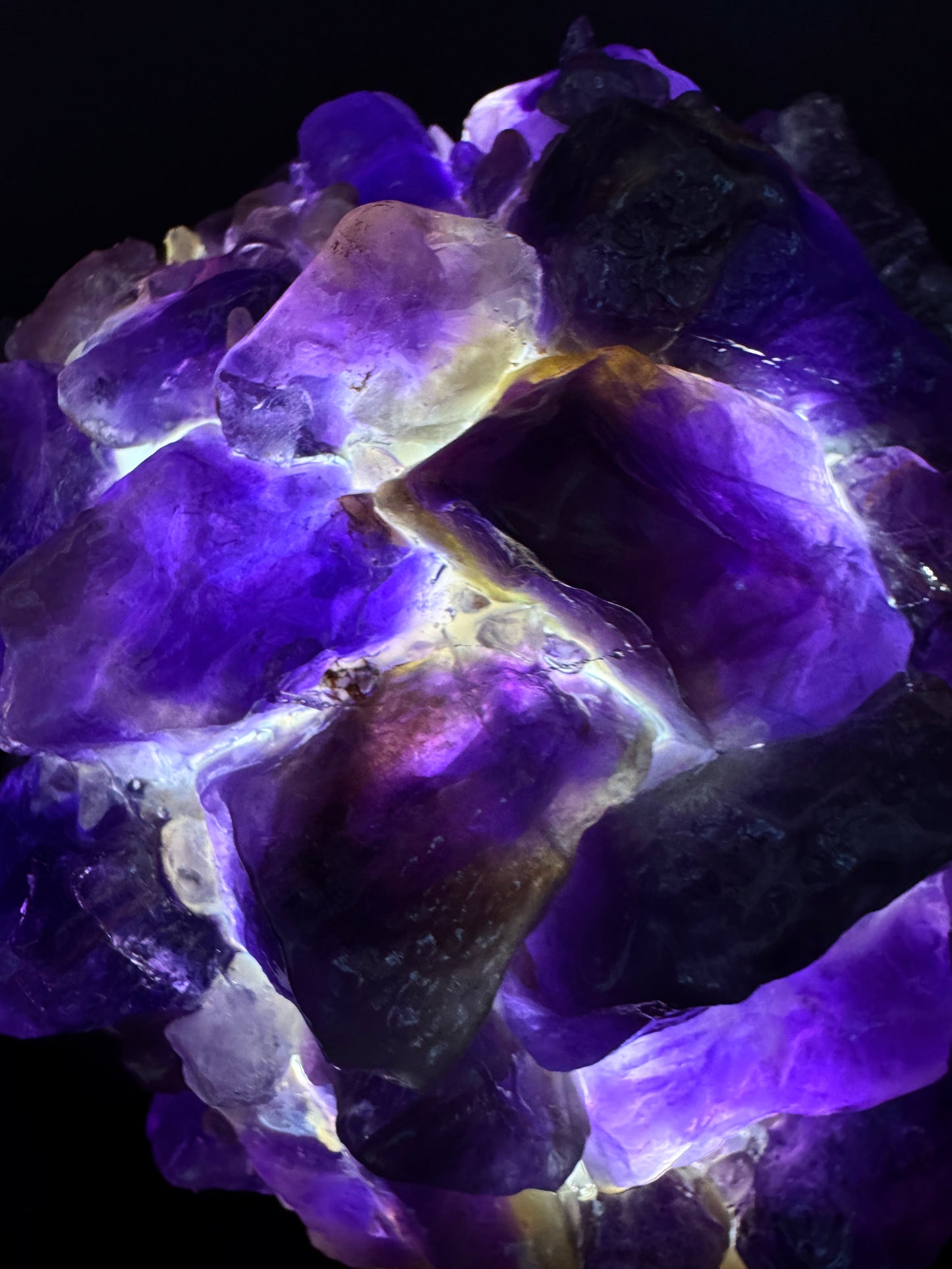 Dark Amethyst Dome Lamp