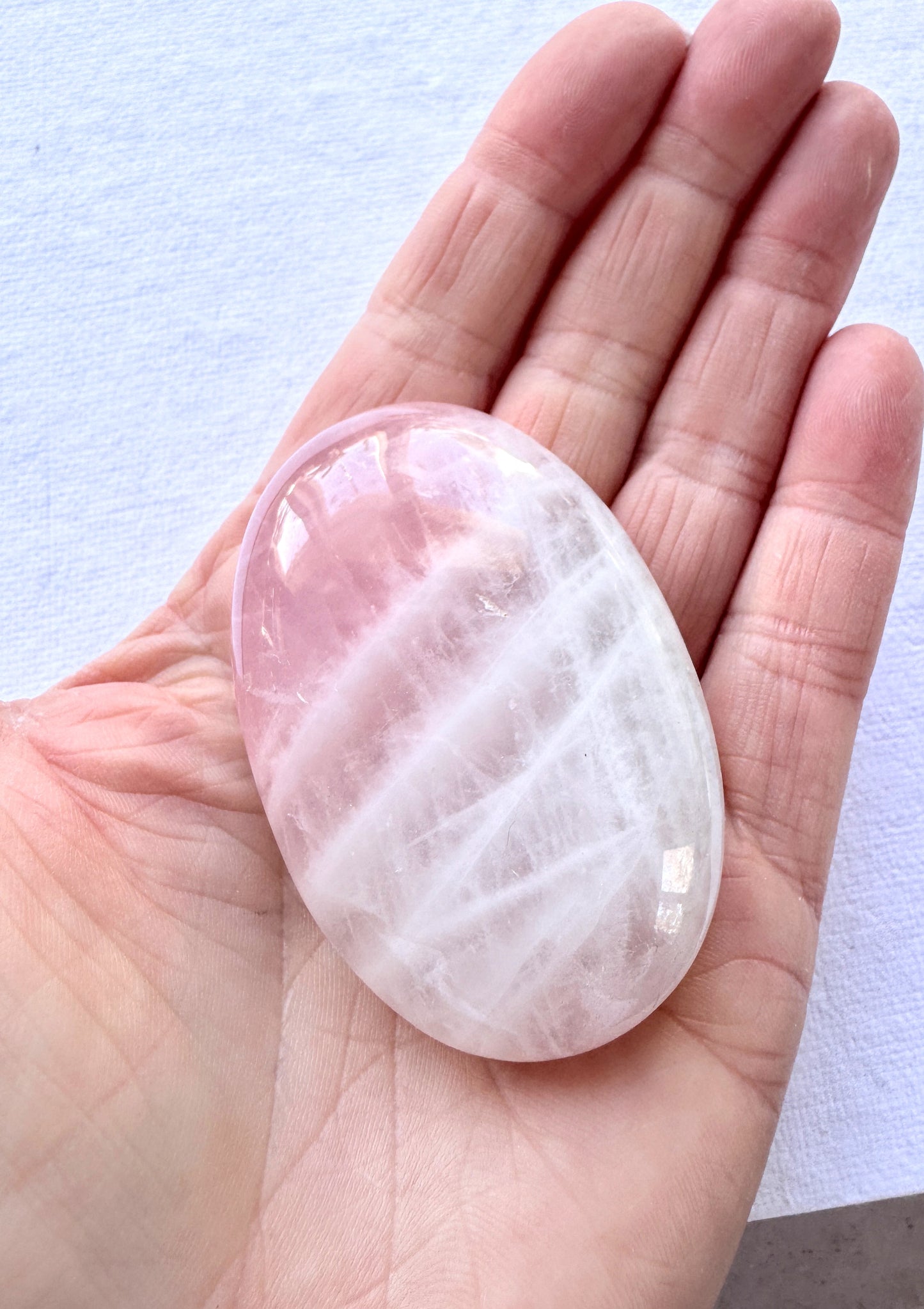 Large Oval Rose Quartz