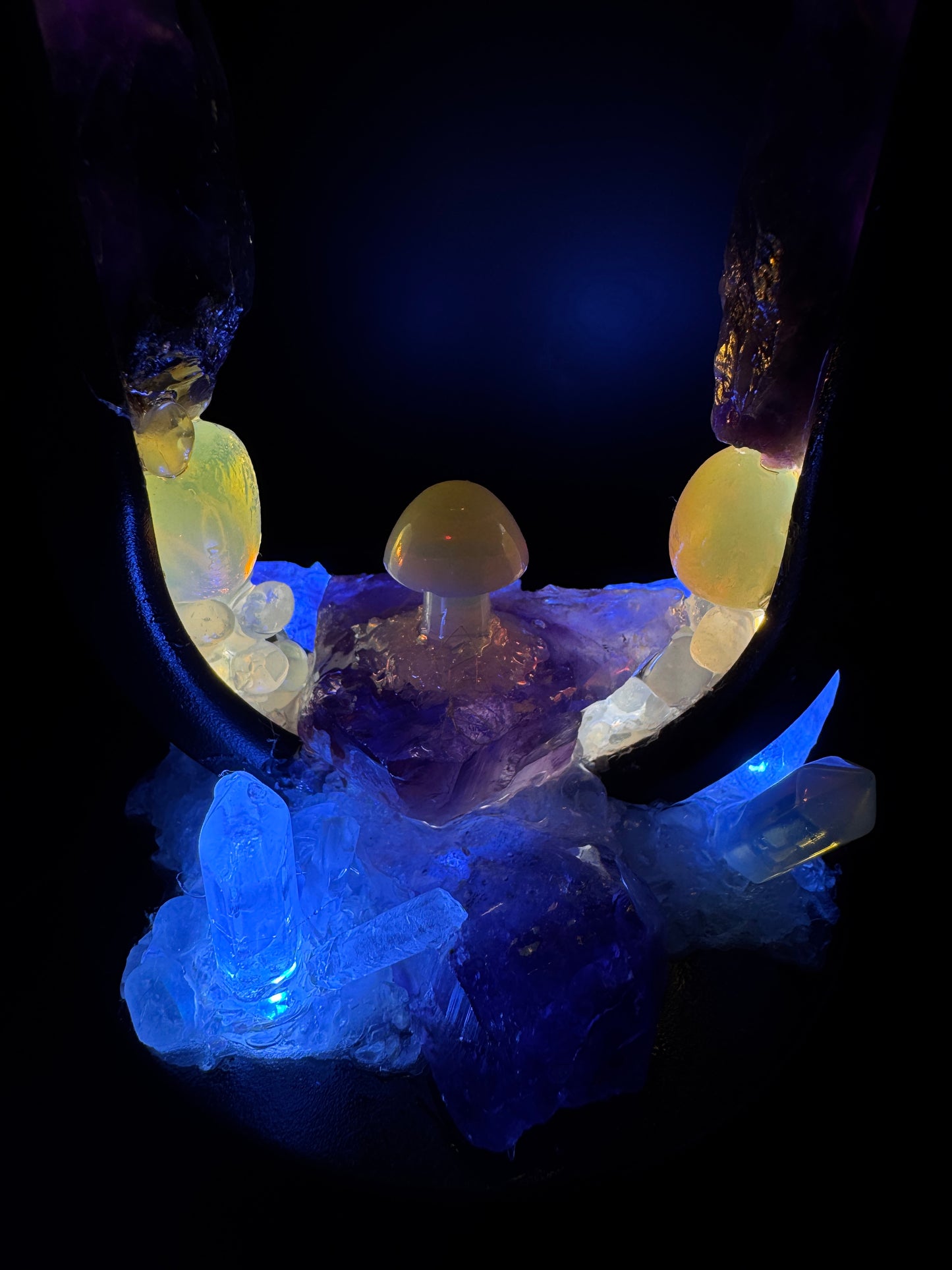 Enchanted Garden Crystal Lamp.