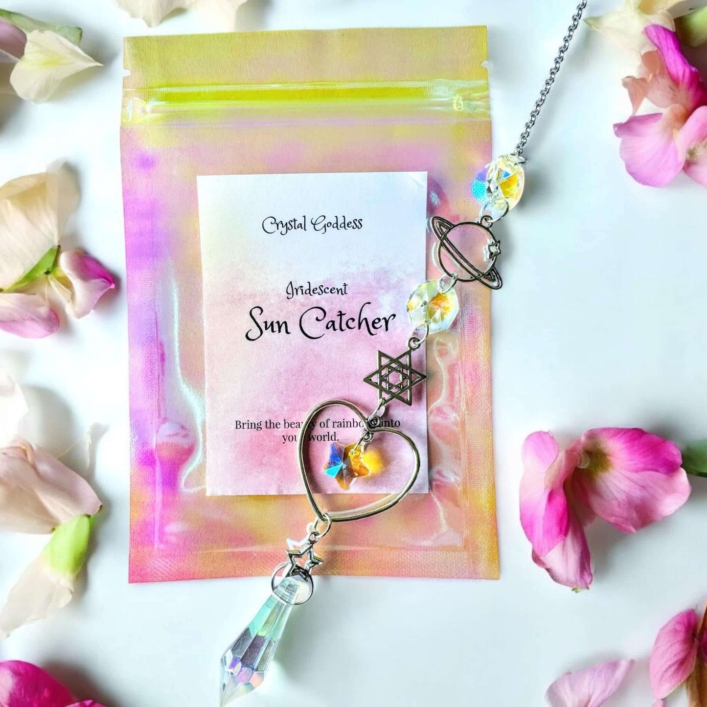 Iridescent Heart Sun Catcher