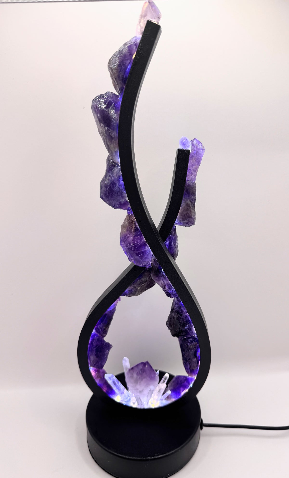 Flame Crystal Lamp “Amethyst Magic”