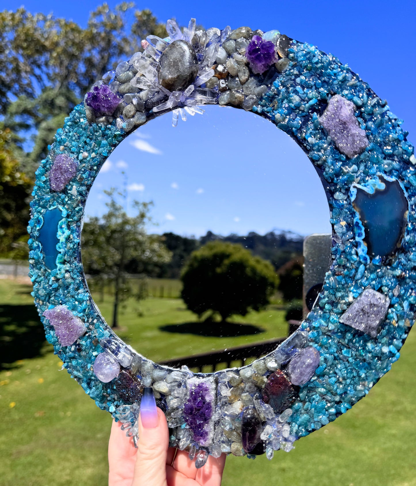 Crystal Mirror “Sea Spirit” 28cm