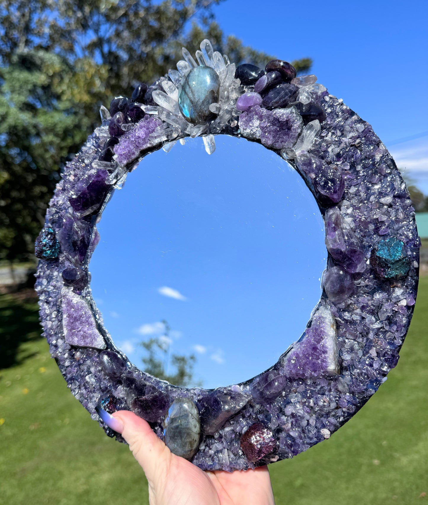 Crystal Mirror “ Lunar Spirit ”28cm