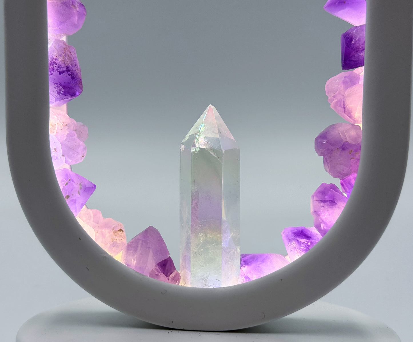 Crystal Portal Lamp “ The Amethyst Garden”