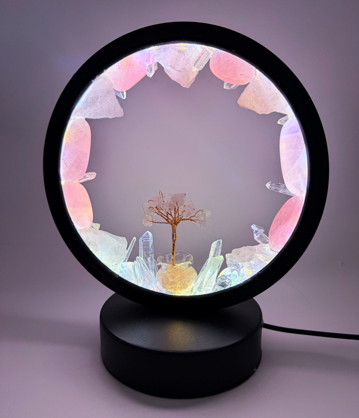 Crystal Lamp Rose Halo