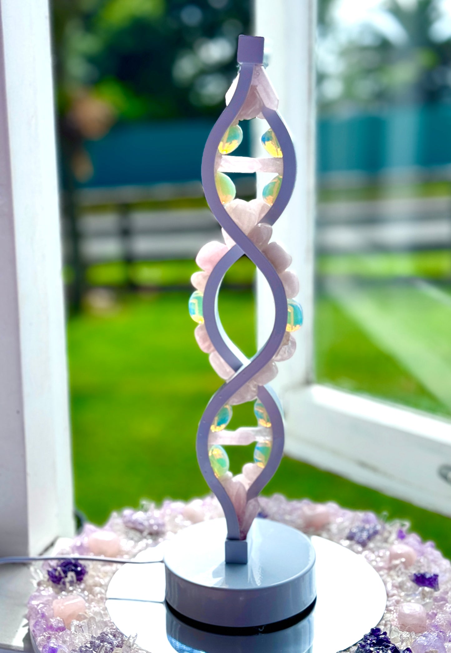 Spiral of light Twist Crystal Lamp