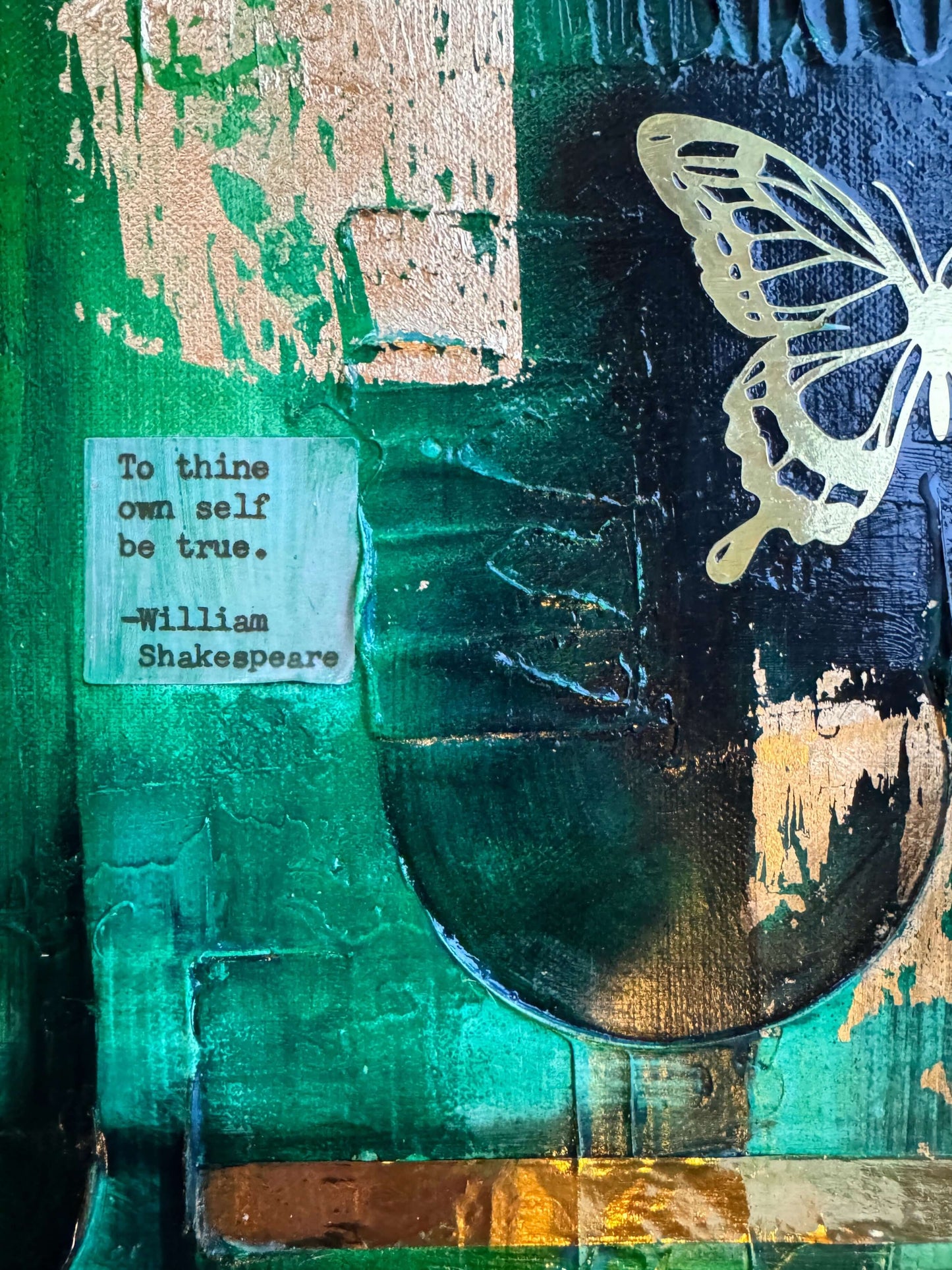 Original NZ Art Mixed Media “ Be True”