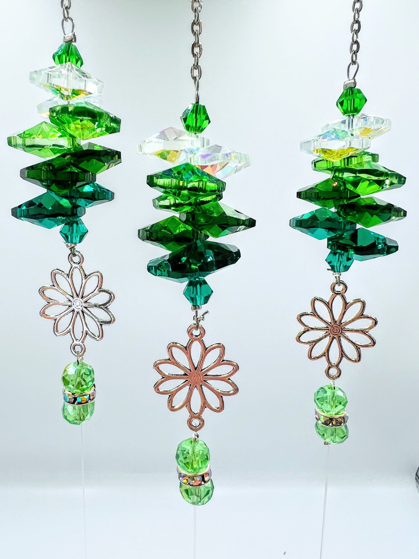 Flower Zodiac Sun Catcher with charm.