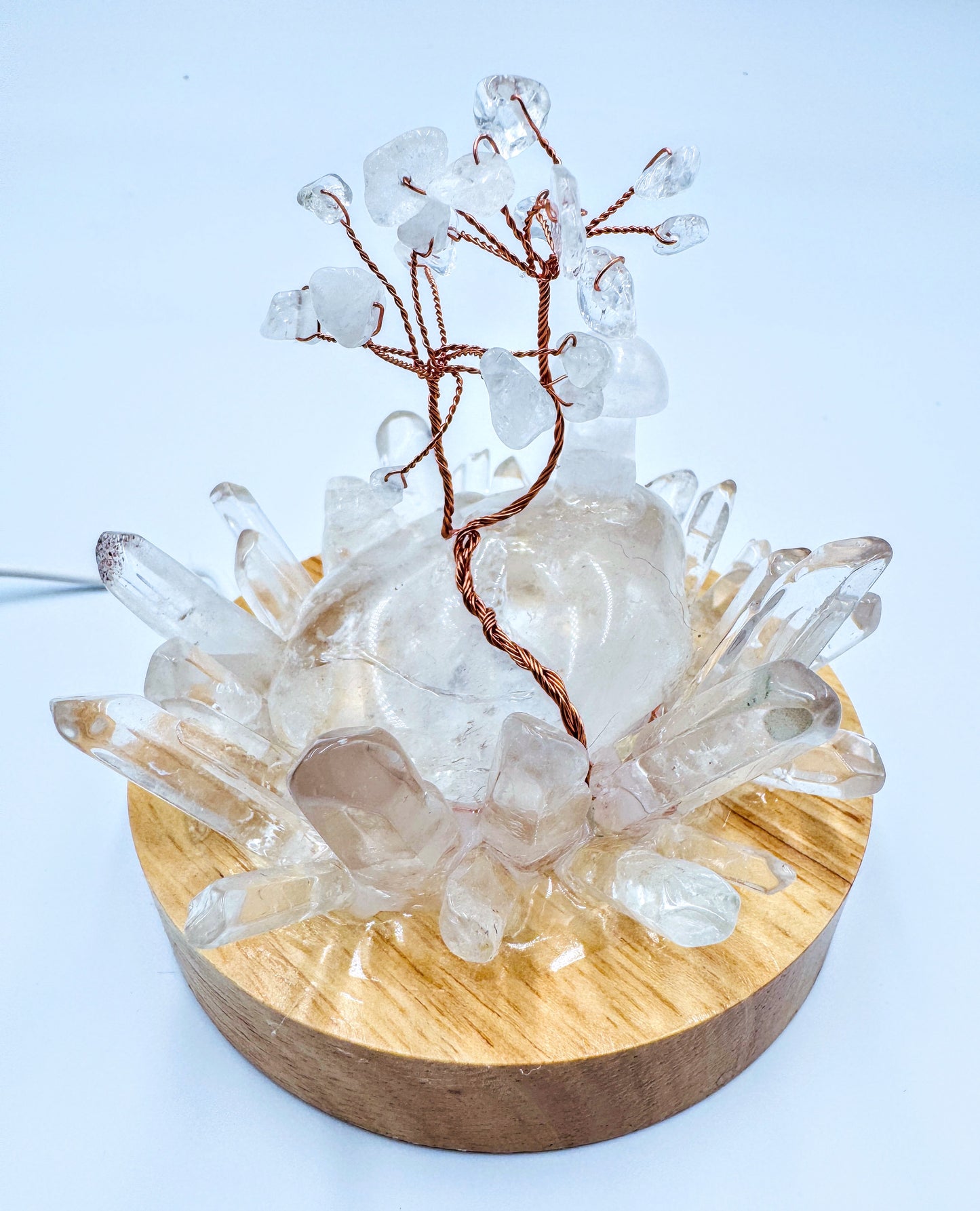 Clear Quartz Cluster Lamp /LG