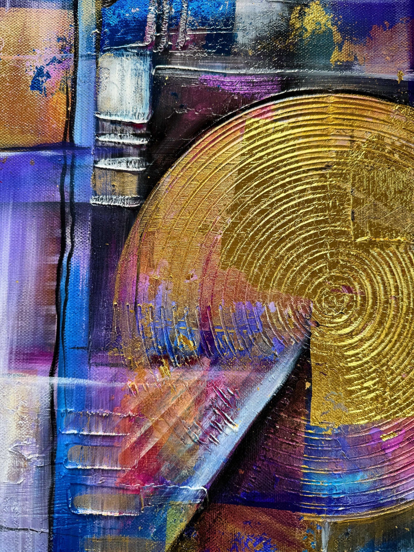 Original NZ Art Mixed Media “ Sonar “