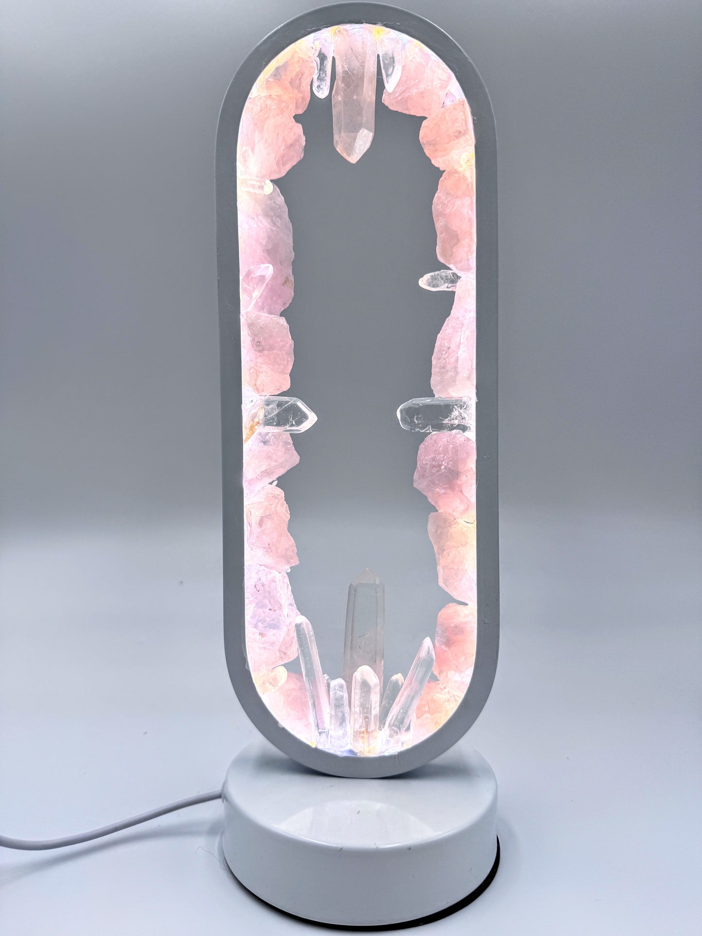 Crystal portal lamp “starlit Rose”