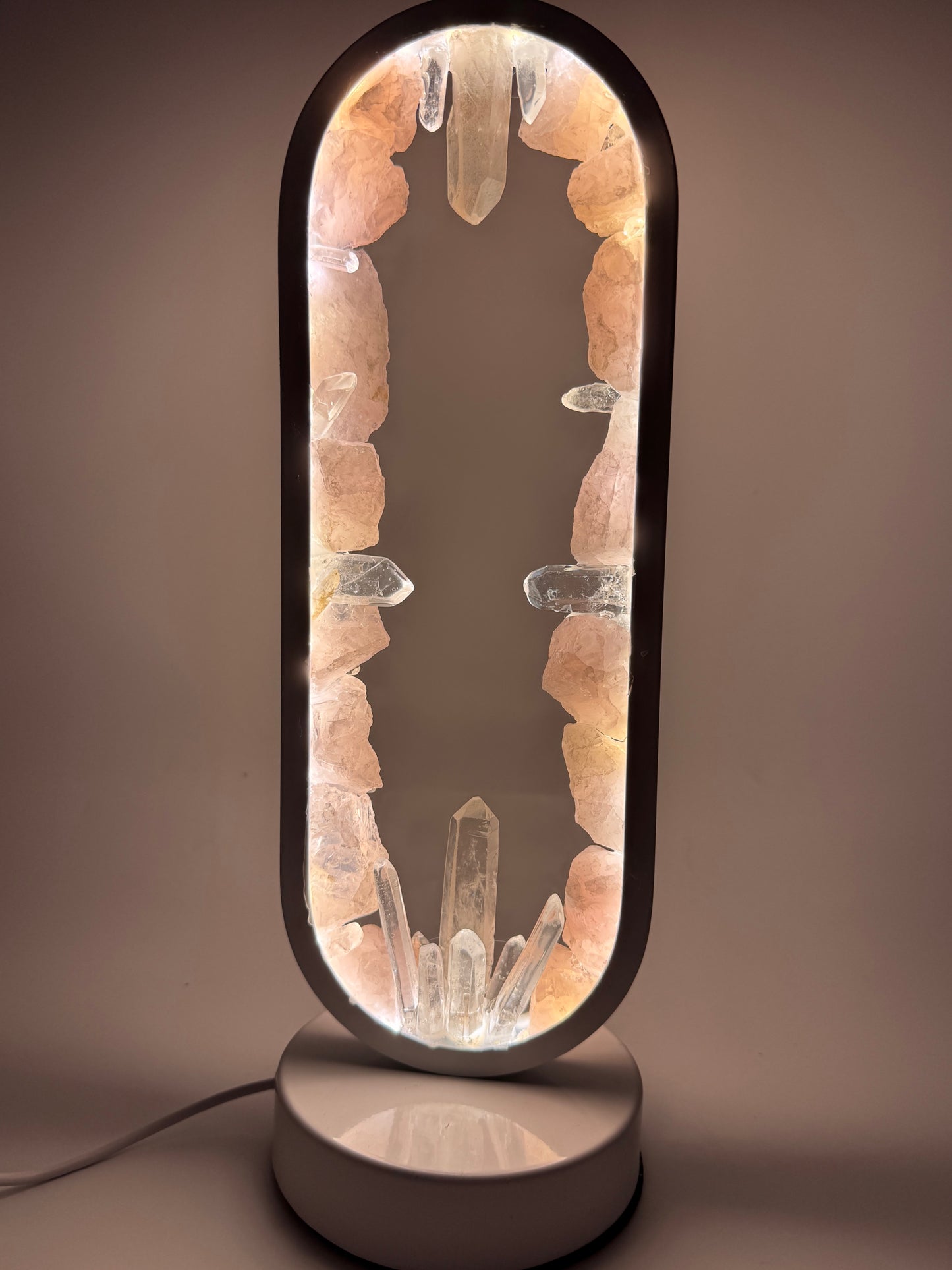 Crystal portal lamp “starlit Rose”