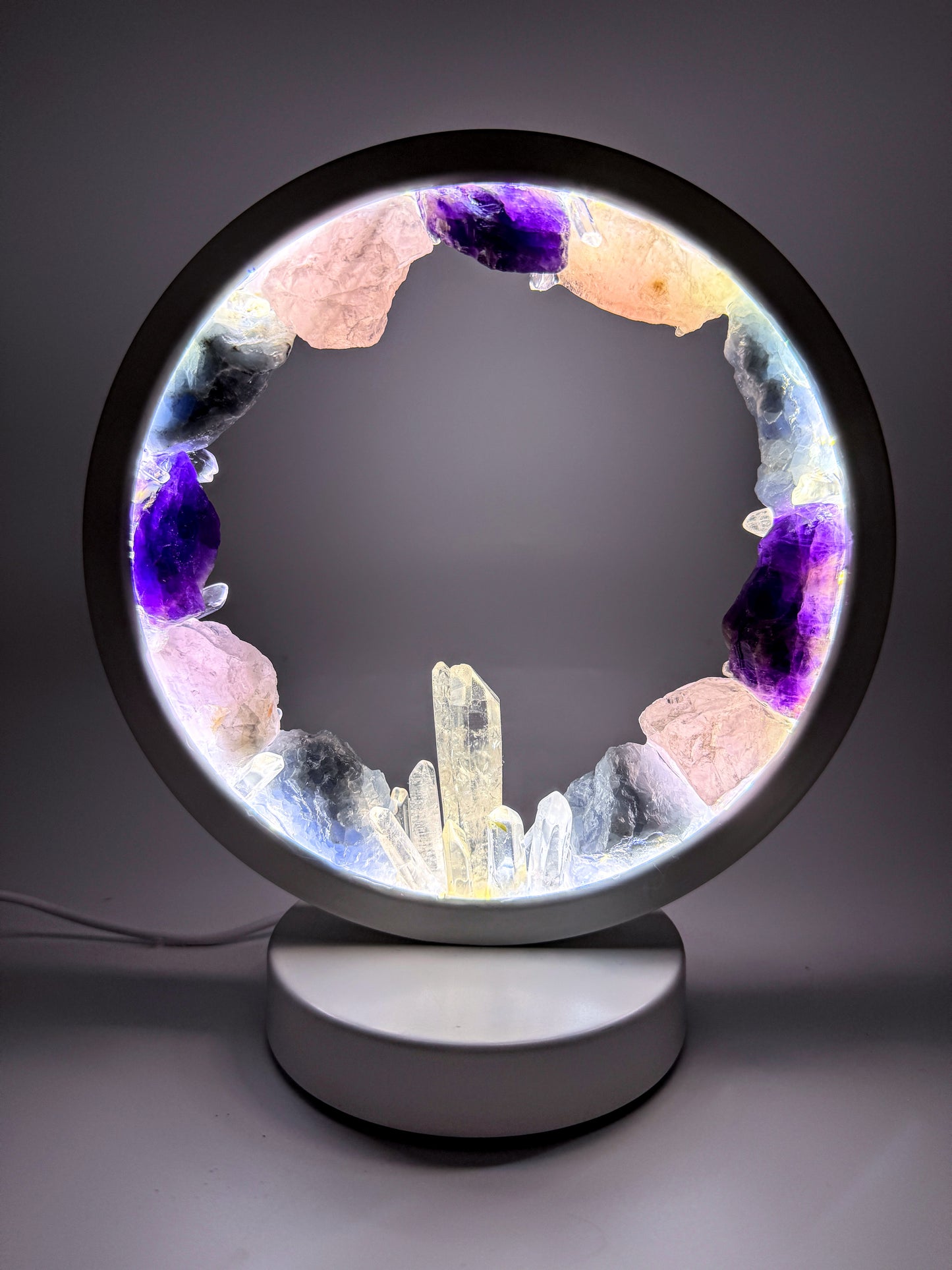 Crystal Portal Lamp “Lunar Halo”