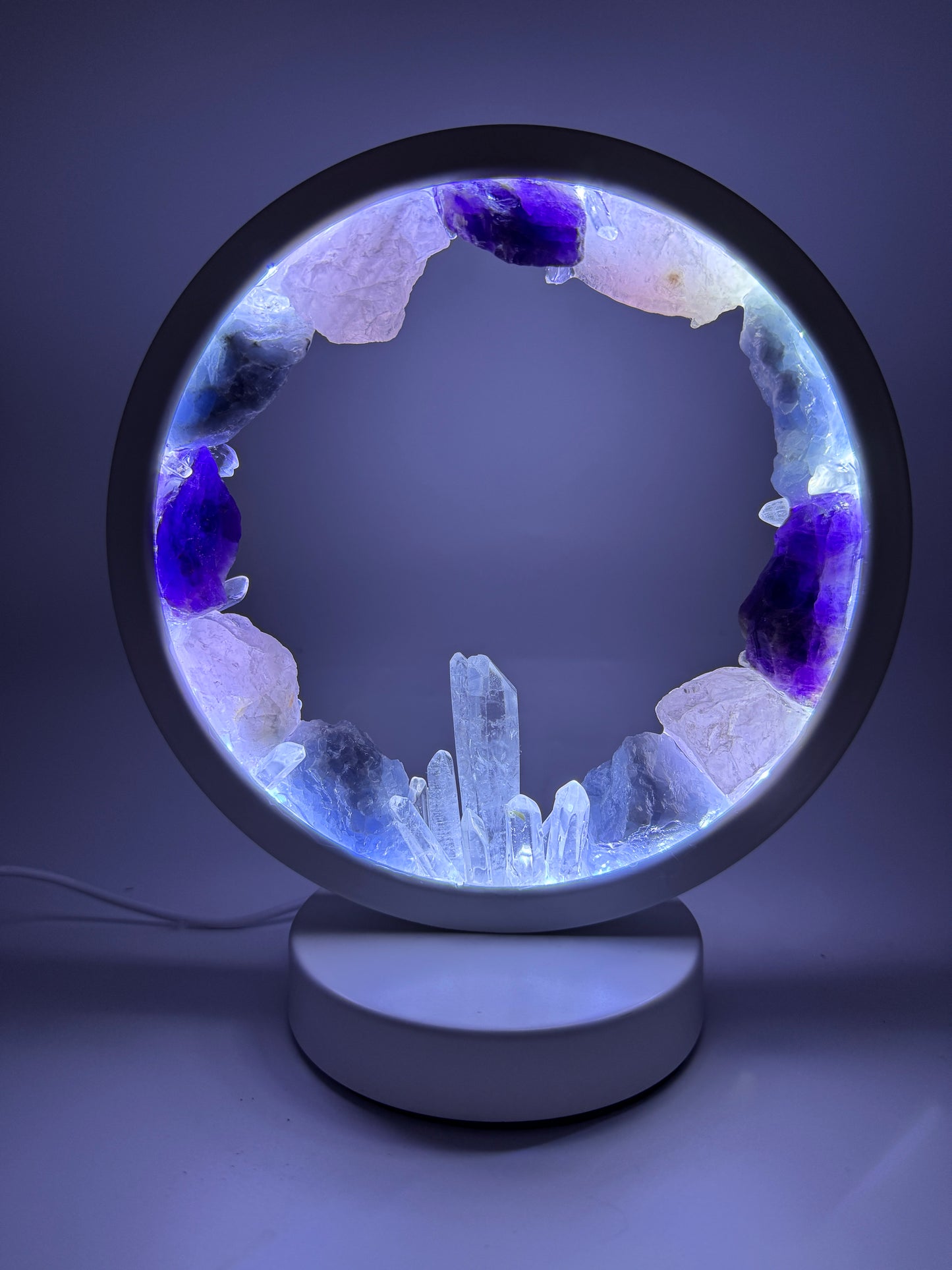 Crystal Portal Lamp “Lunar Halo”