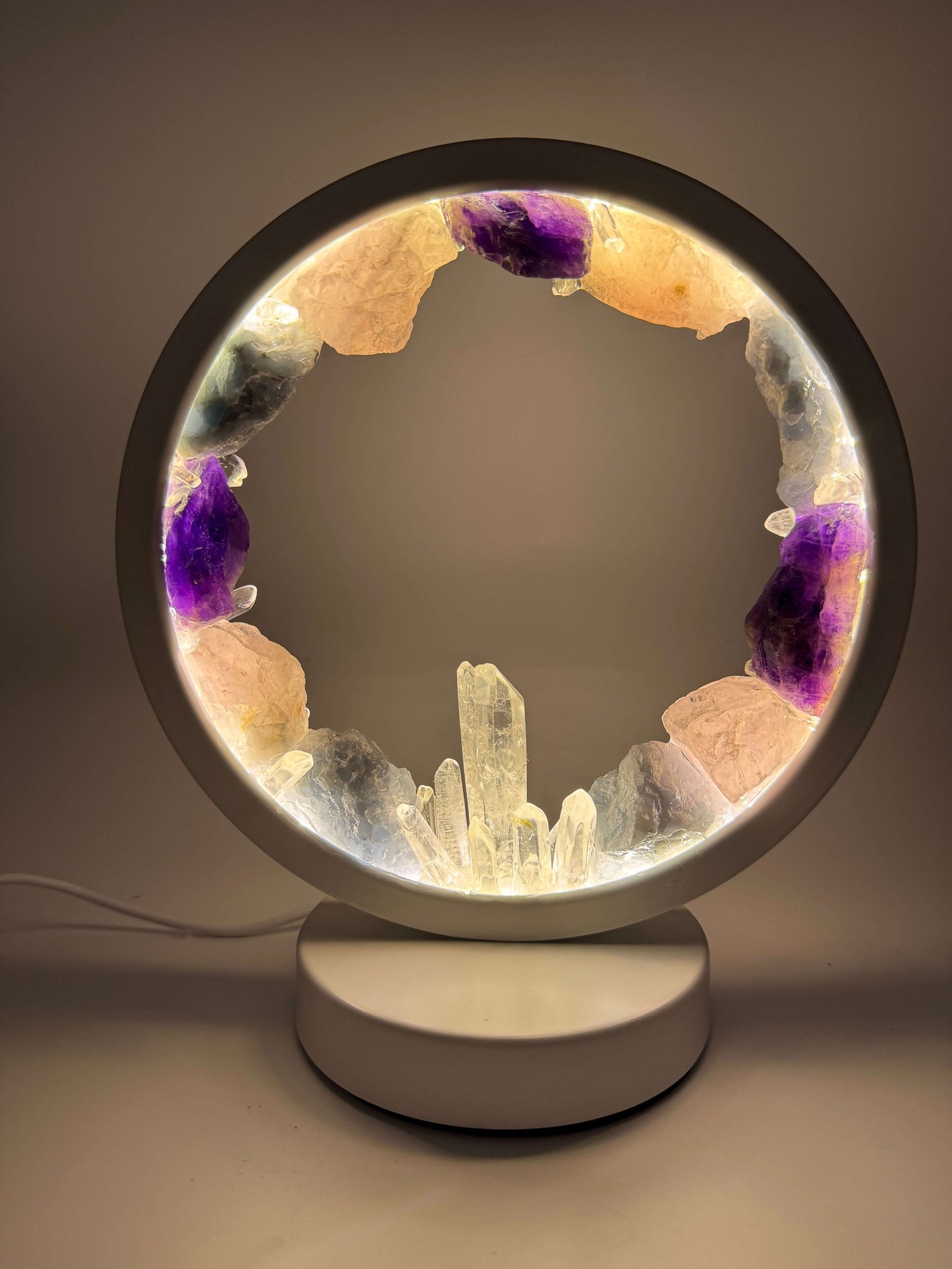 Crystal Portal Lamp “Lunar Halo”