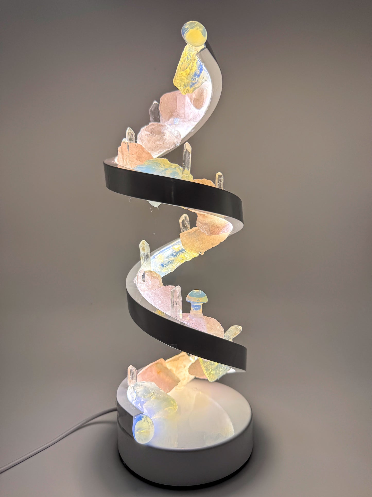 Crystal Spiral Lamp “ Goddess Glow Spiral “
