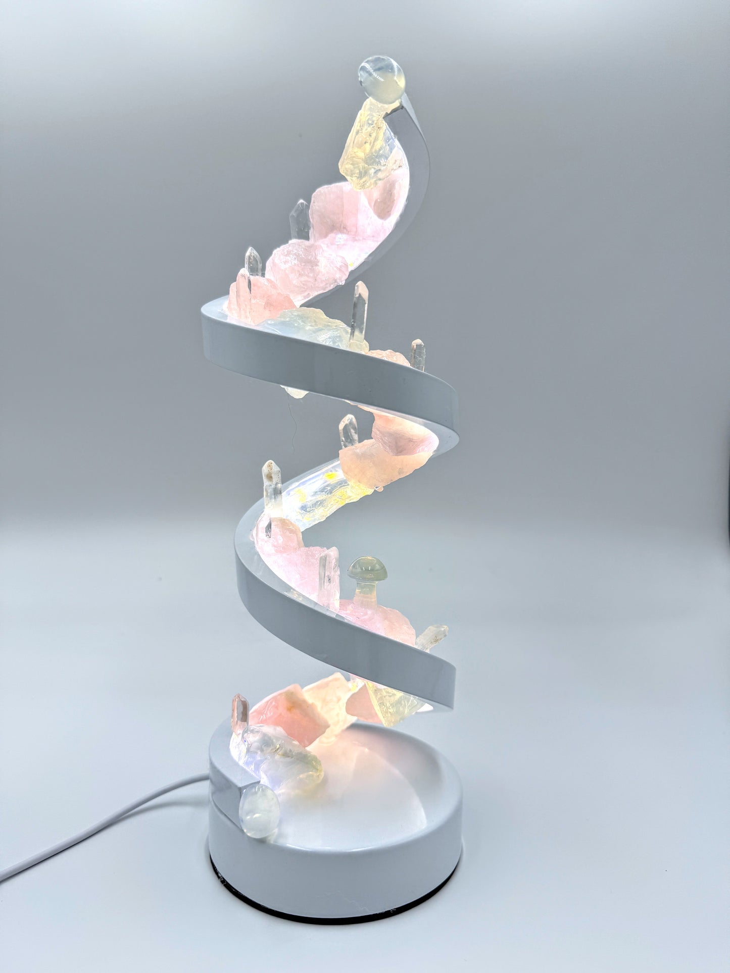 Crystal Spiral Lamp “ Goddess Glow Spiral “