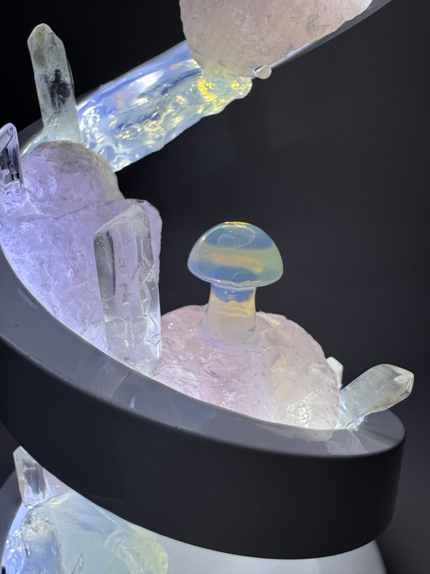 Crystal Spiral Lamp “ Goddess Glow Spiral “