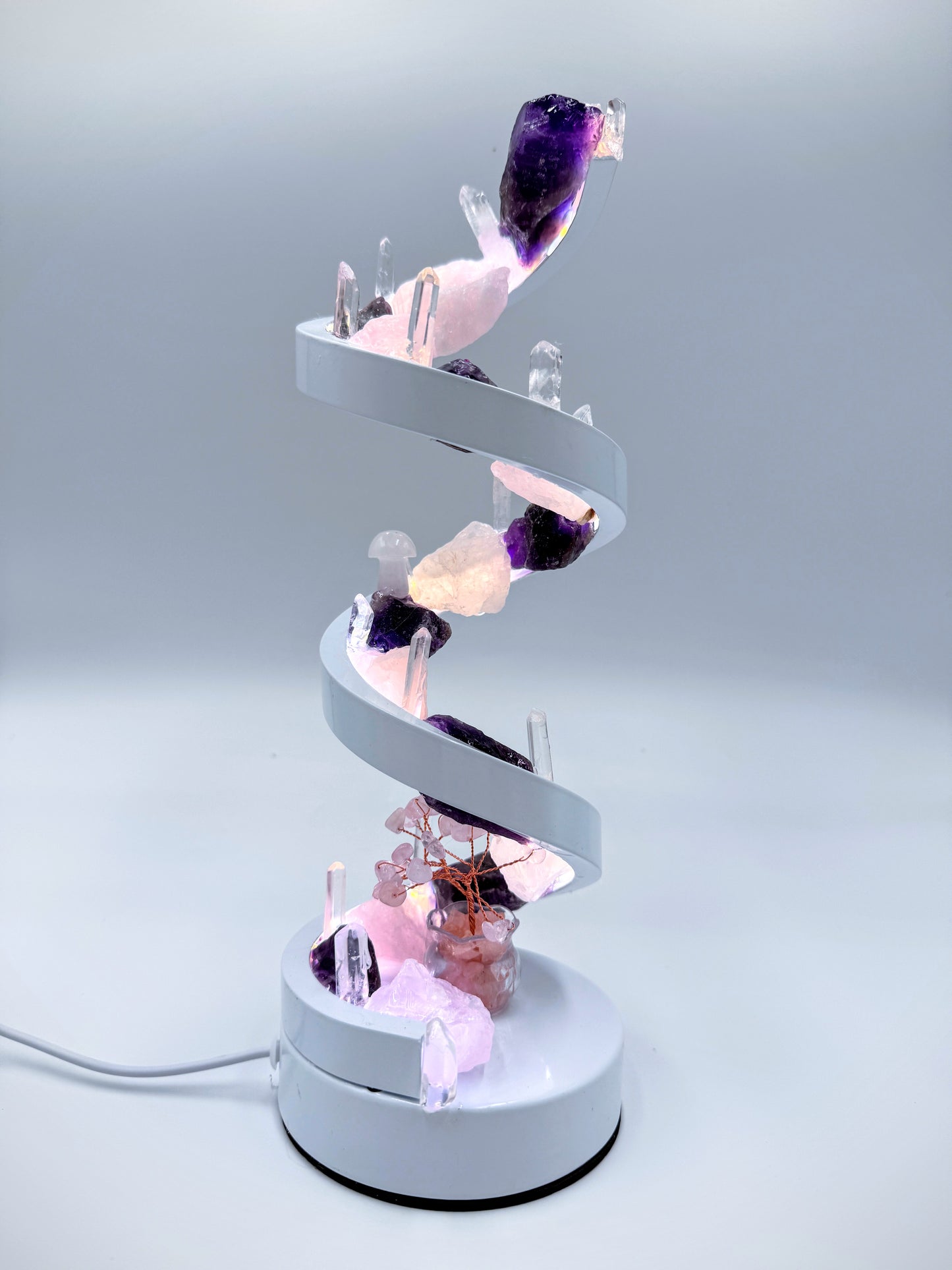 Crystal Spiral Lamp “Ethereal Spiral”