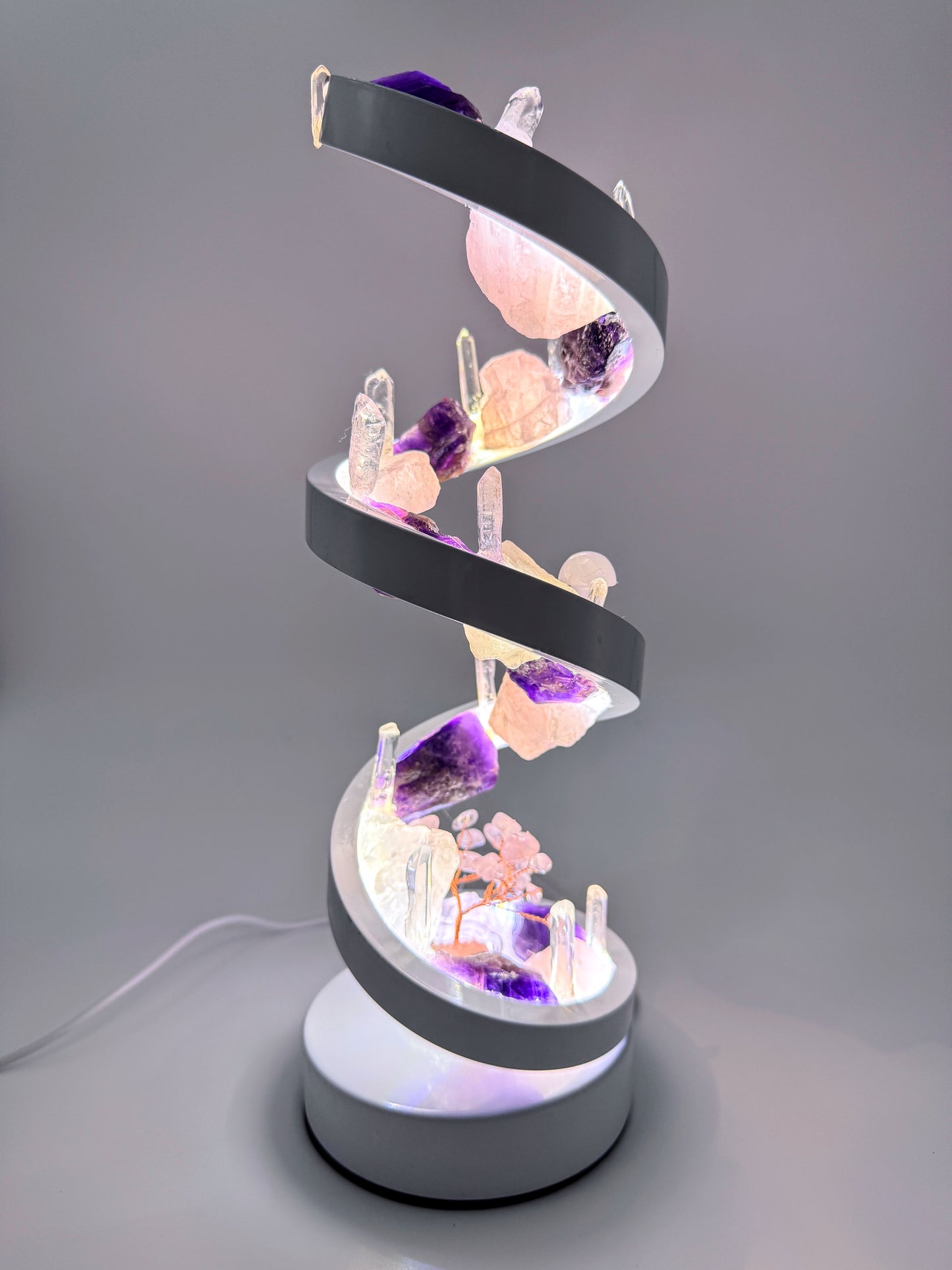 Crystal Spiral Lamp “Ethereal Spiral”