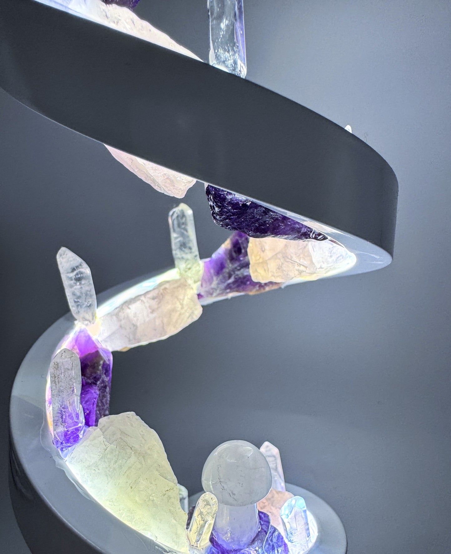 Crystal Spiral Lamp “Ethereal Spiral”