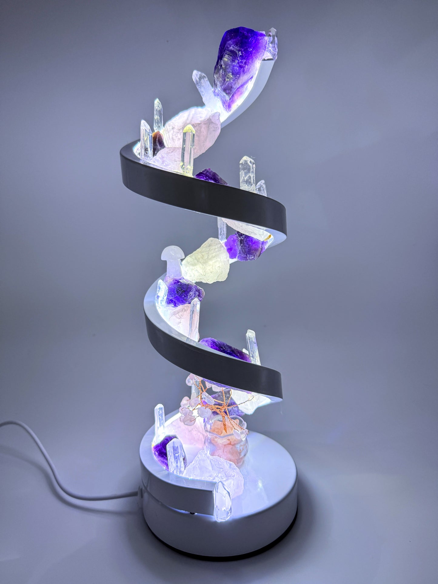 Crystal Spiral Lamp “Ethereal Spiral”