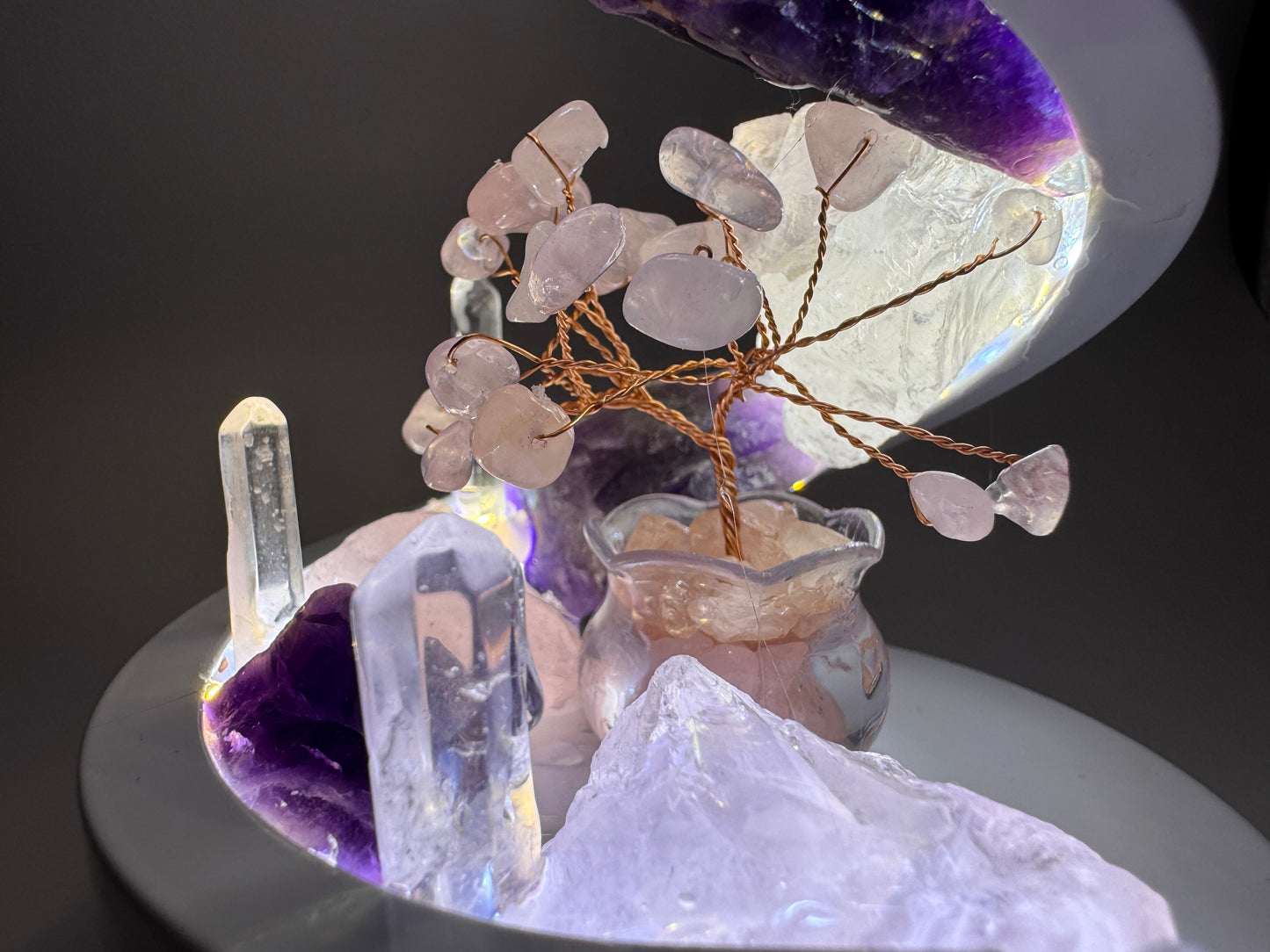 Crystal Spiral Lamp “Ethereal Spiral”