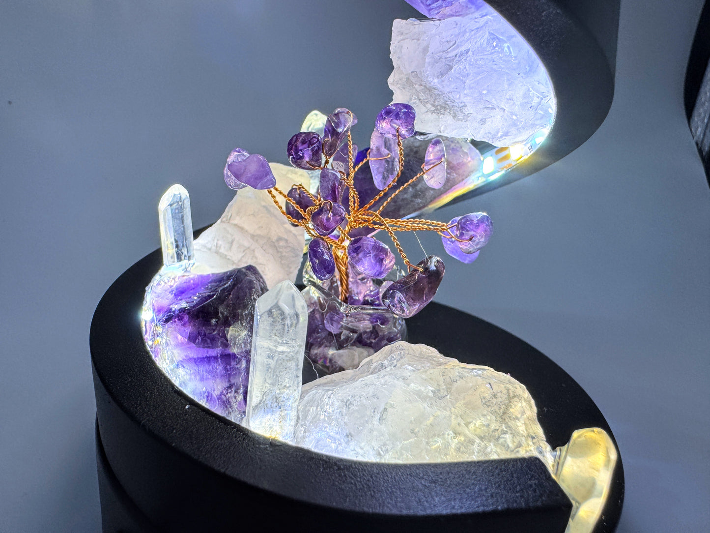 Crystal Spiral Lamp “ Spiral of Light”