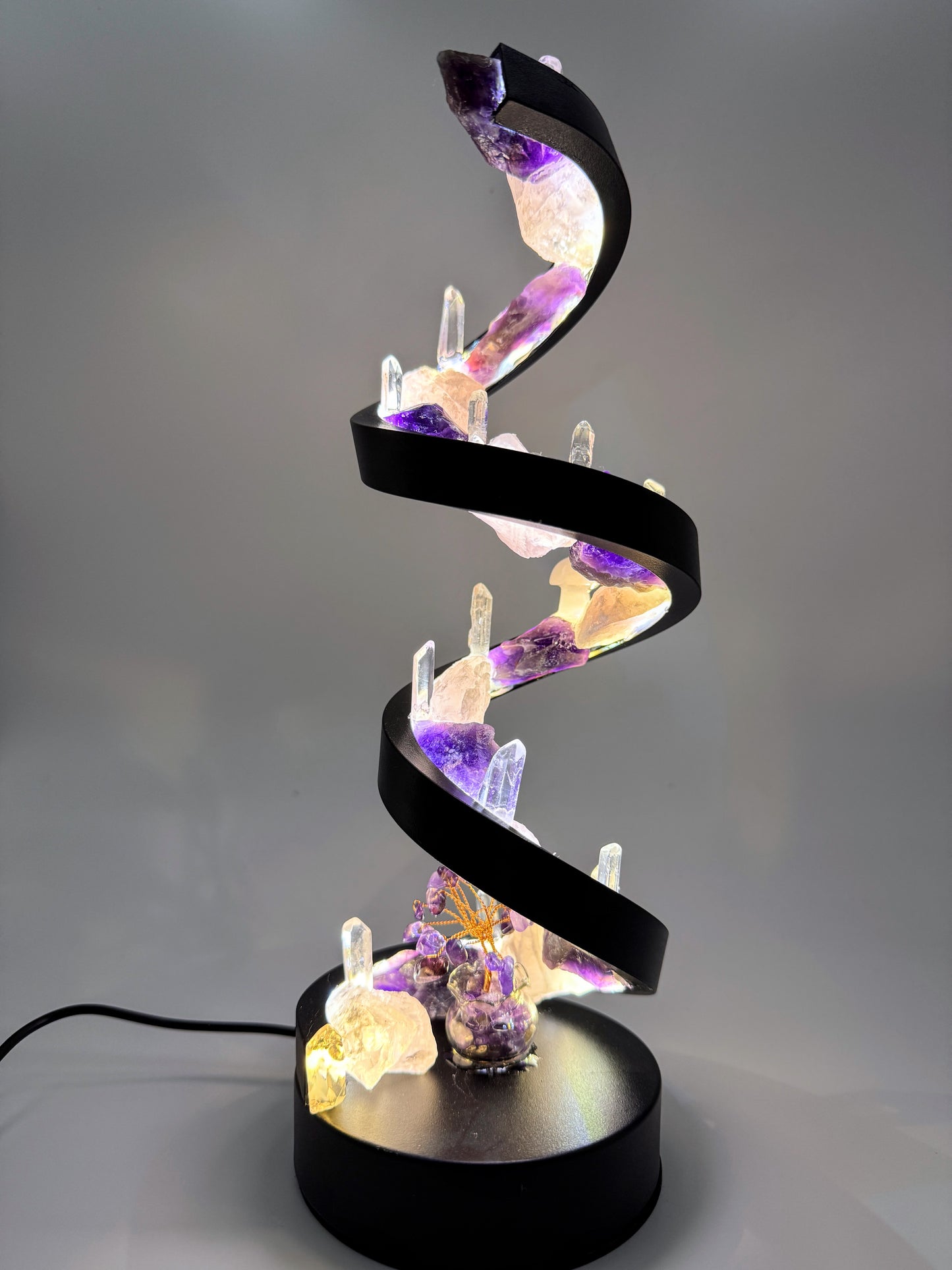 Crystal Spiral Lamp “ Spiral of Light”