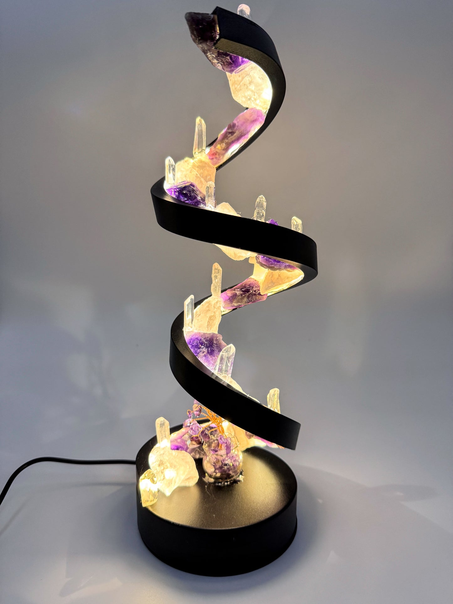 Crystal Spiral Lamp “ Spiral of Light”