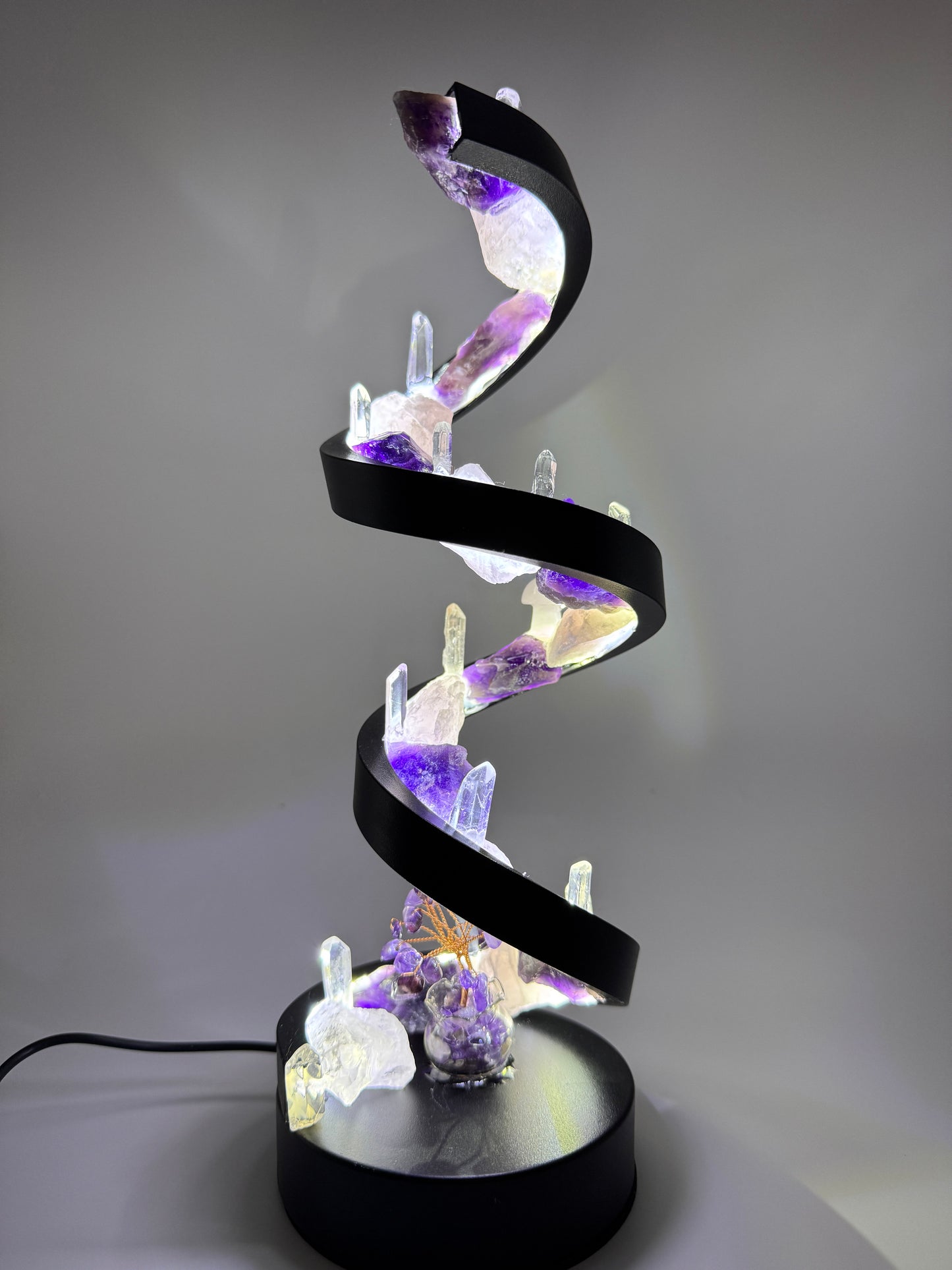 Crystal Spiral Lamp “ Spiral of Light”