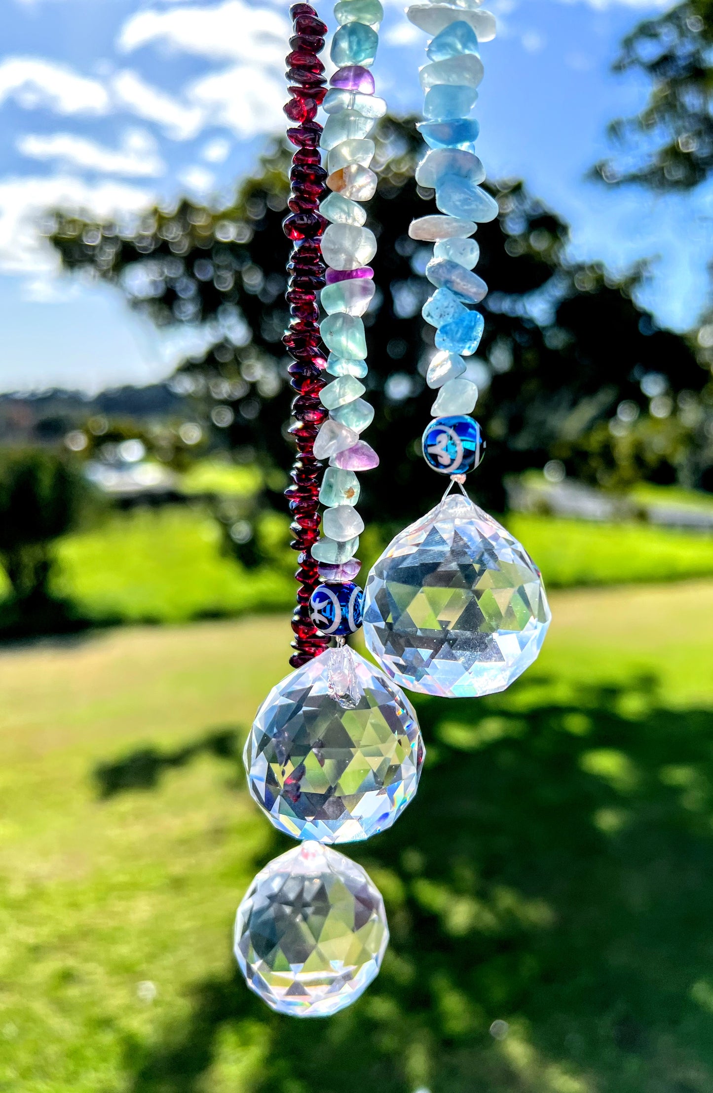 Zodiac Sun Catcher With Zodiac Bead.