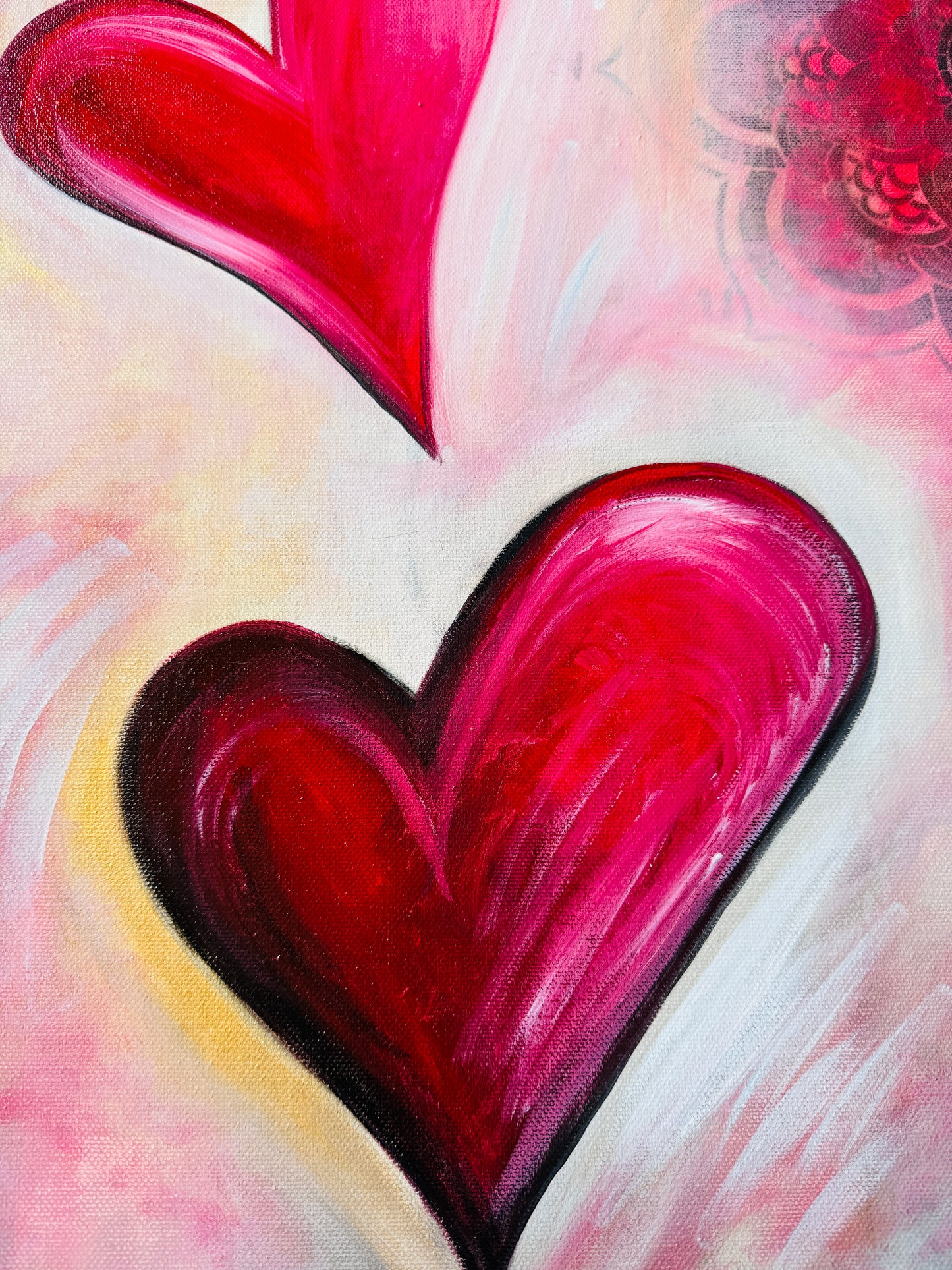 Original NZ Artwork “Floating Hearts”