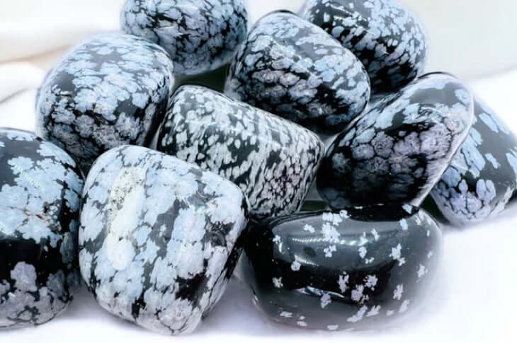 Snowflake Obsidian Tumbles