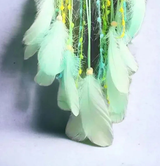 Dream catcher green/yellow.
