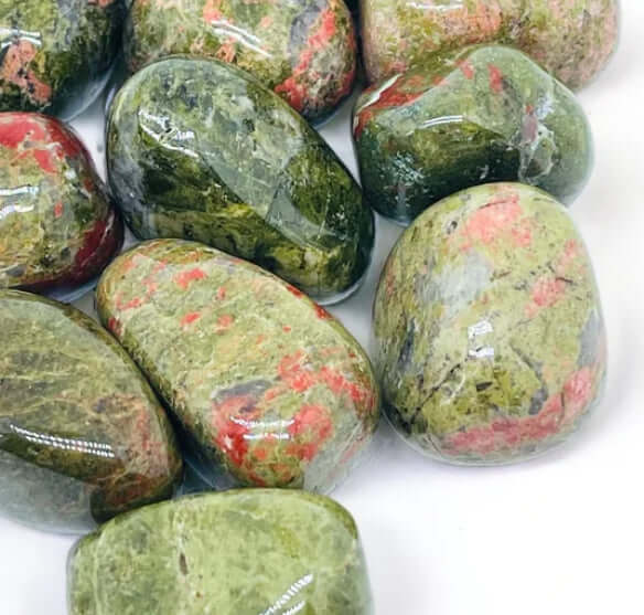 Unakite Tumbled Stone.