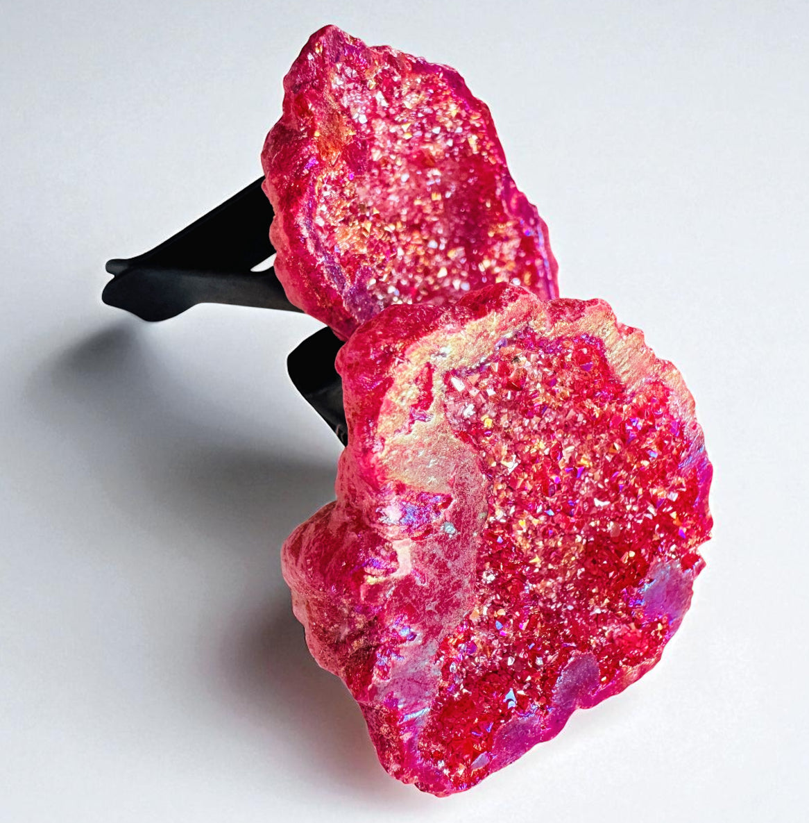 Aura Geode Car Vent Crystals.