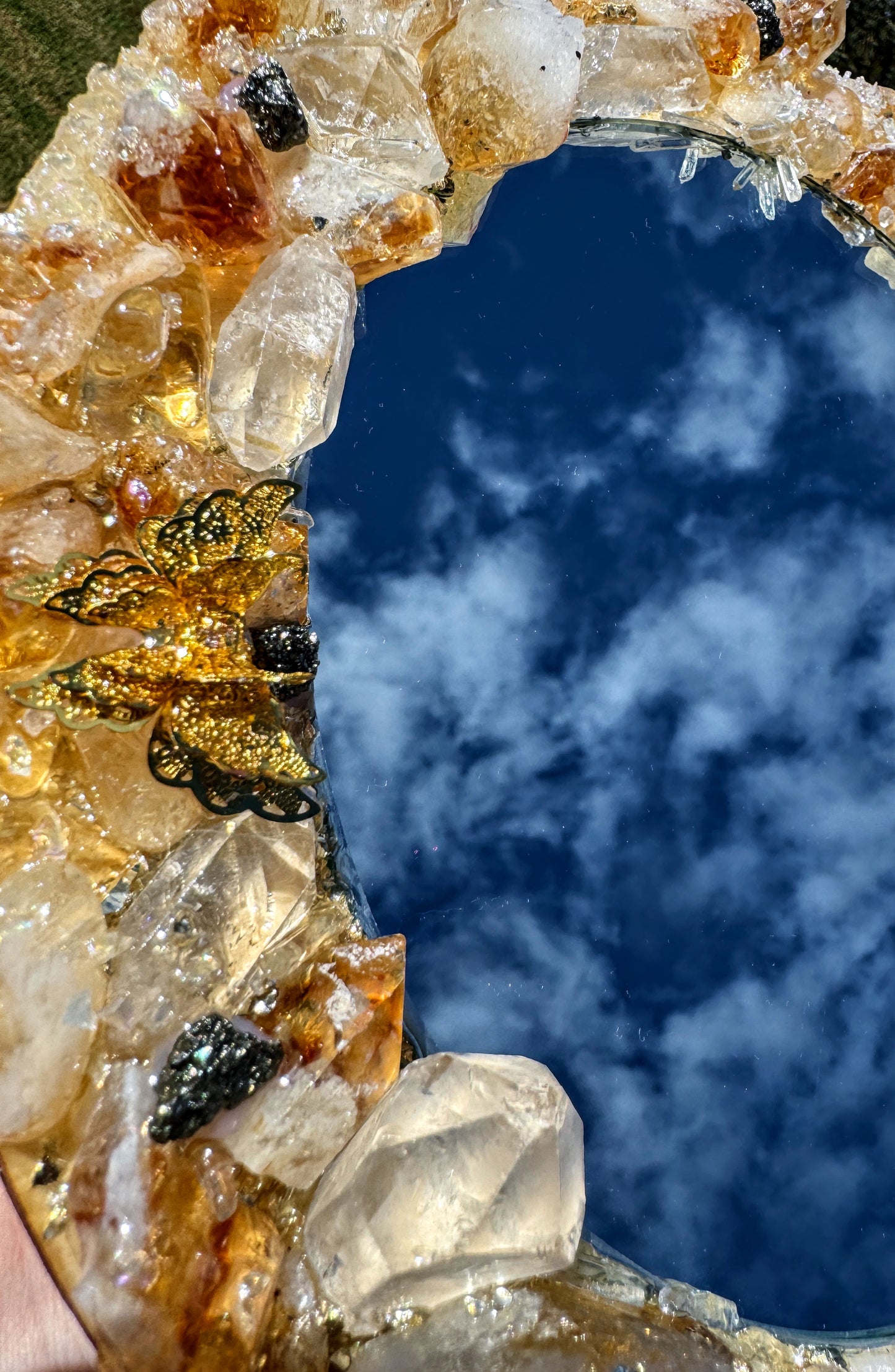 “Manifest Your Magic” Crystal Mirror 25cm